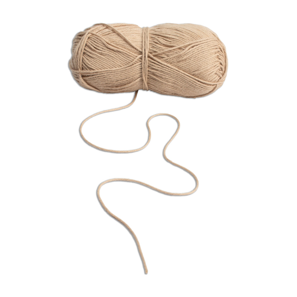 Pure Cotton Knitting/Crochet Yarn 100% Cotton Honey Wheat 130m 50g