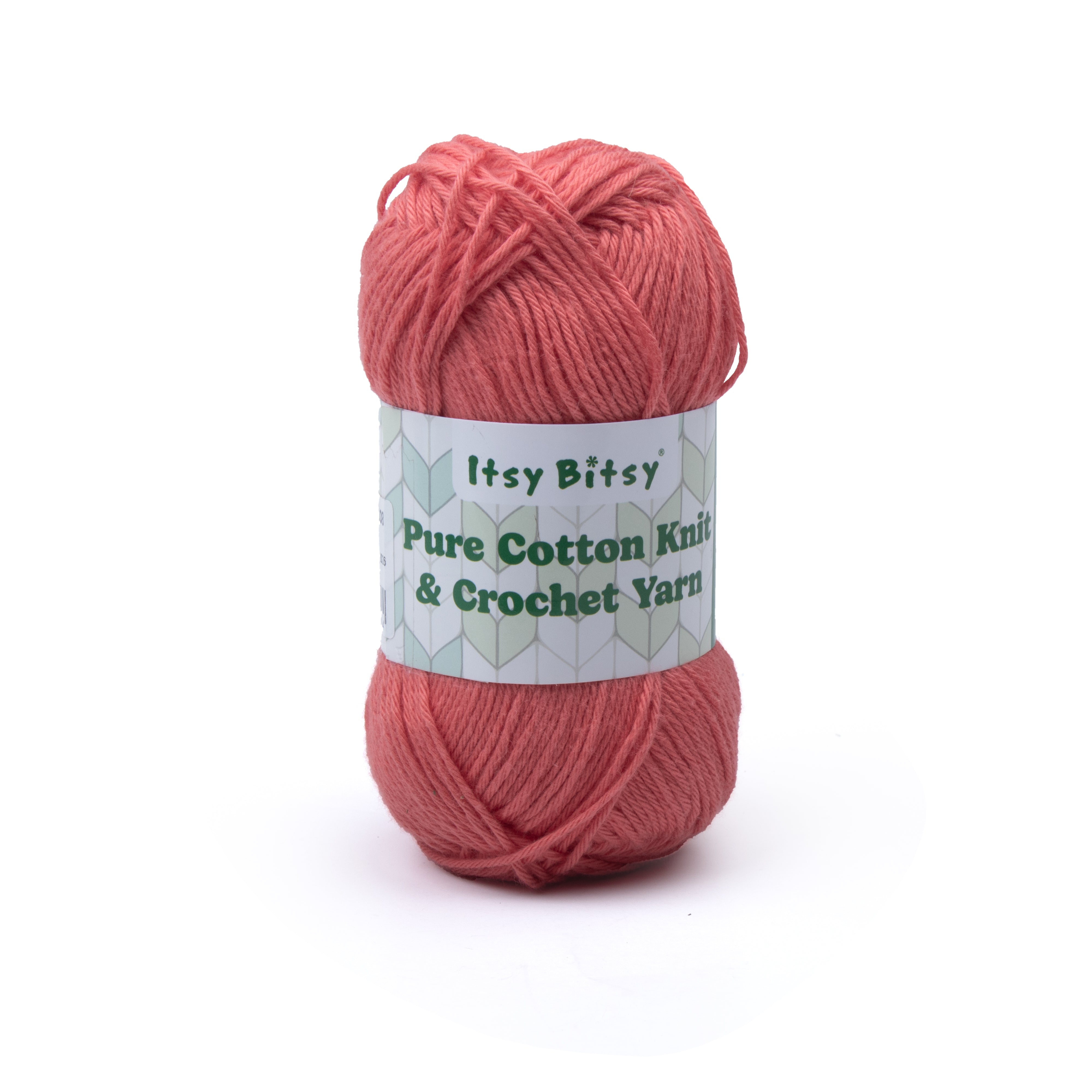 Pure Cotton Knitting/Crochet Yarn 100% Cotton Light Coral 130m 50g