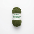 Pure Cotton Knitting/Crochet Yarn 100% Cotton Moss Green 130m 50g