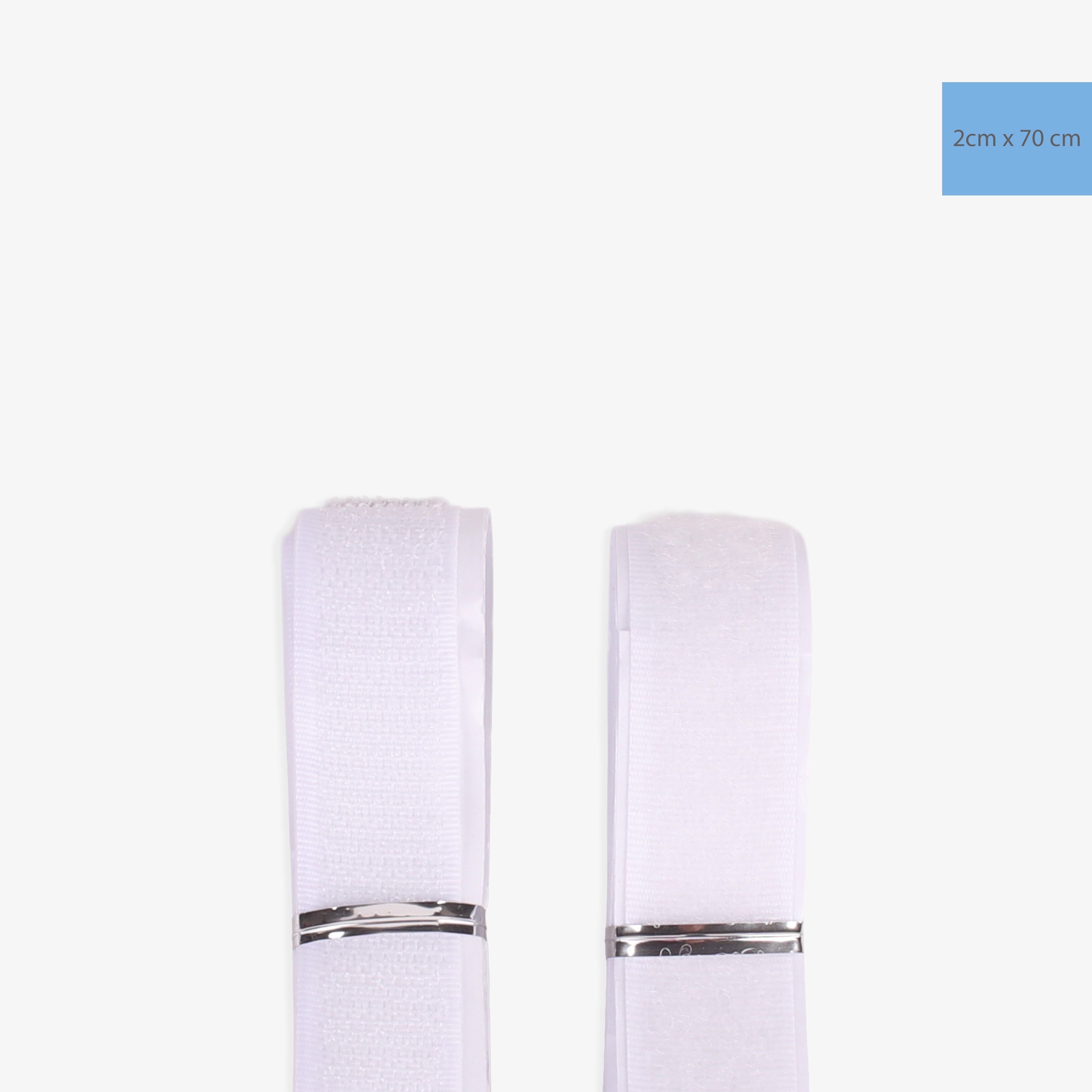 Velcro Adhesive White 2 X 70cm Blister
