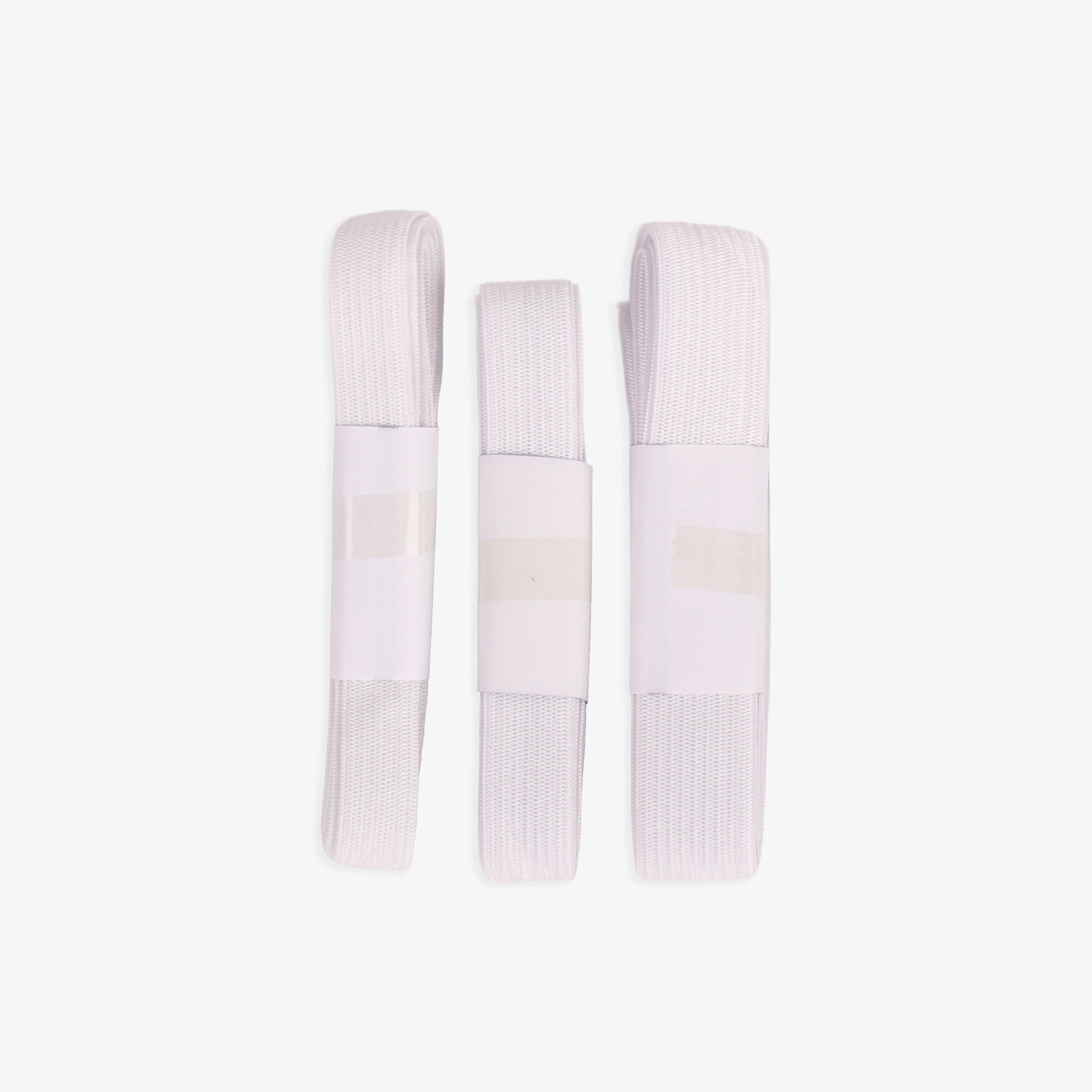 Woven Elastic Band White 1.2cm X 1m, 1.5cm X 1m, 2cm X 1m 3pc Blister