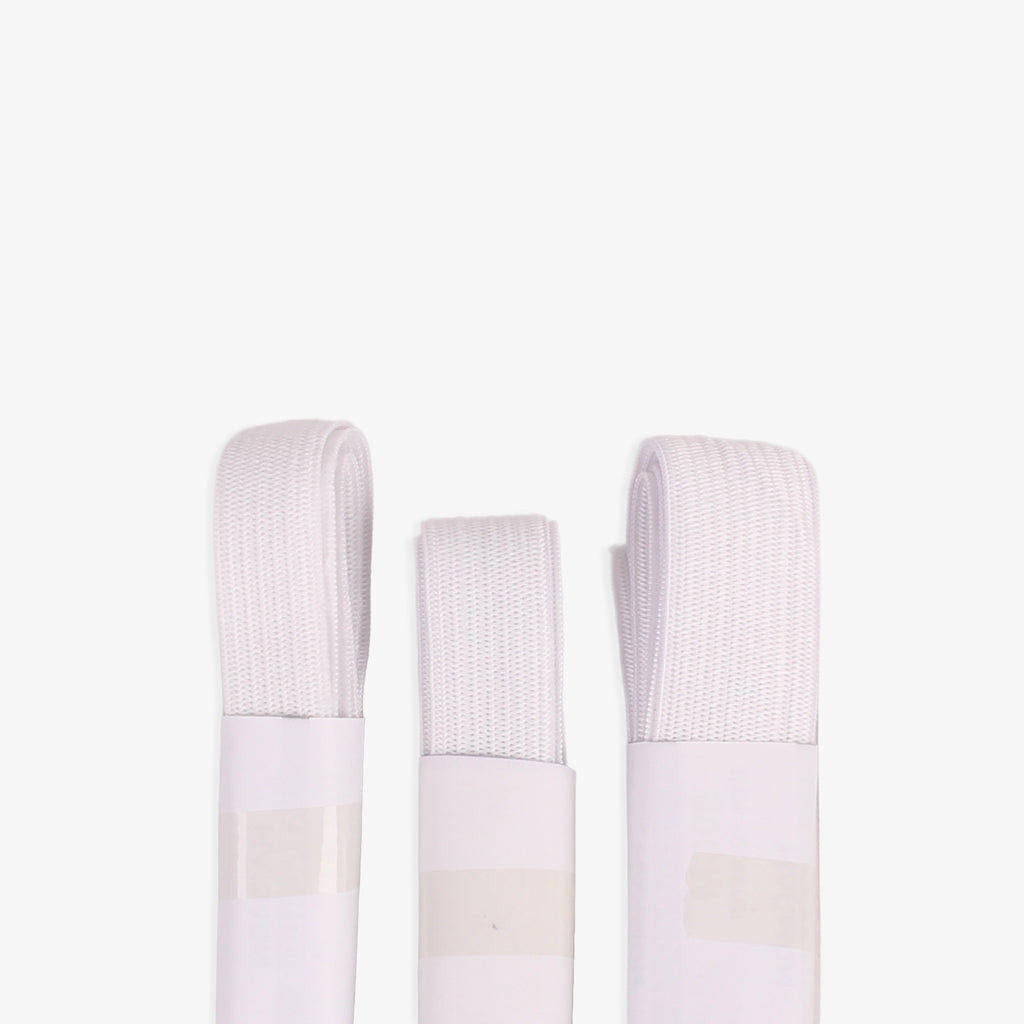 Woven Elastic Band White 1.2cm X 1m, 1.5cm X 1m, 2cm X 1m 3pc Blister