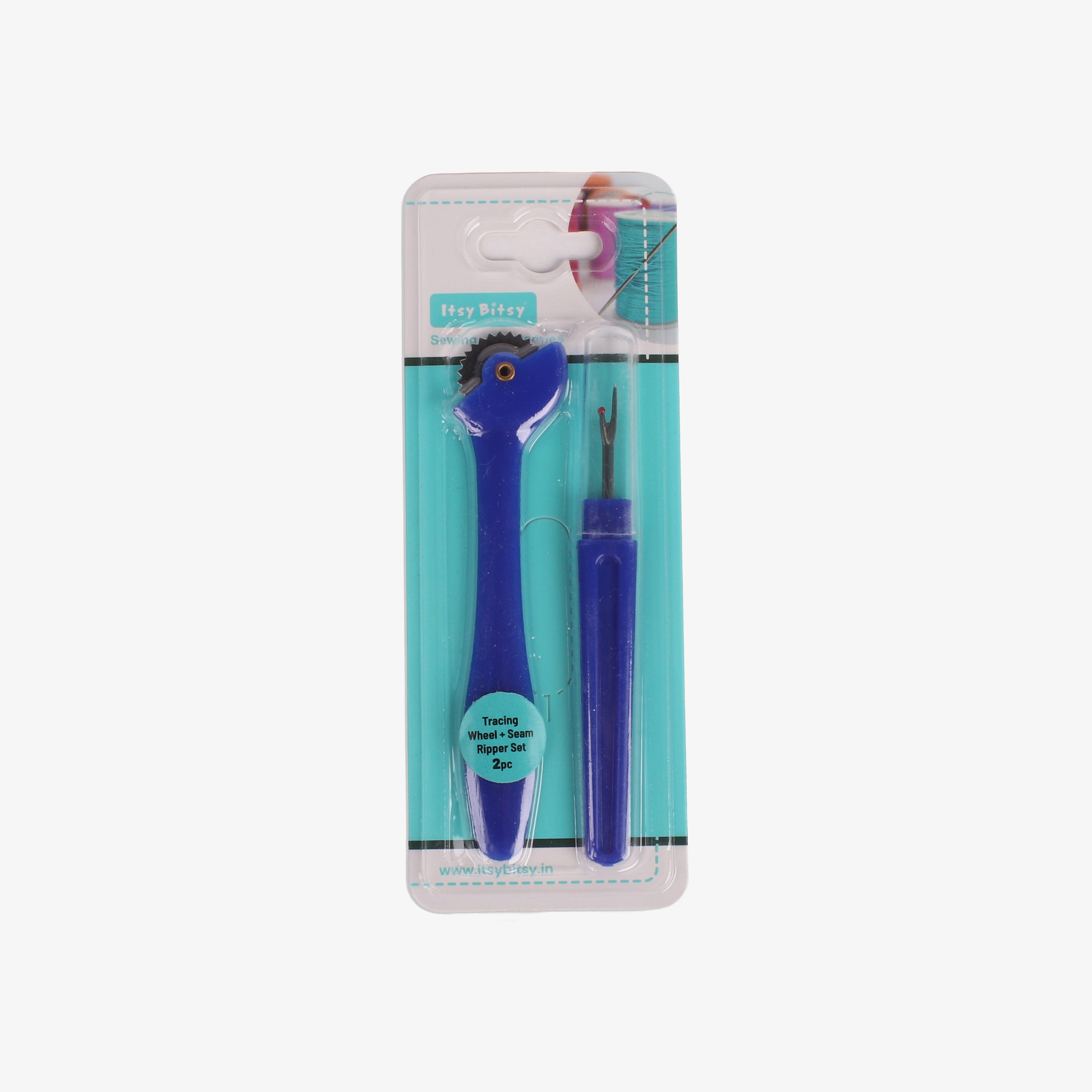 Tracing Wheel & Seam Ripper Set Plastic Handel 2pcs Blister