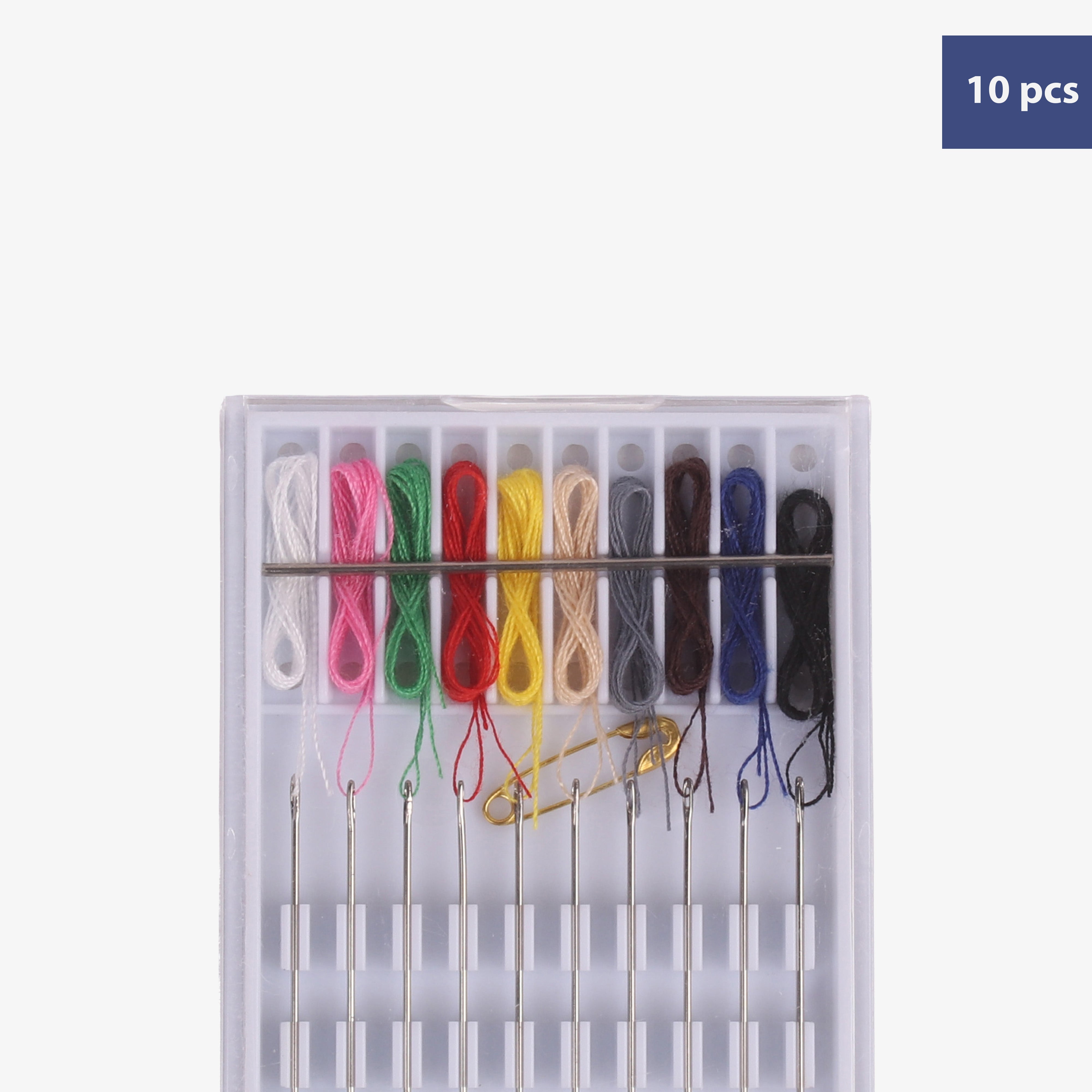 Sewing Pre Threaded Needles 10pc Blister