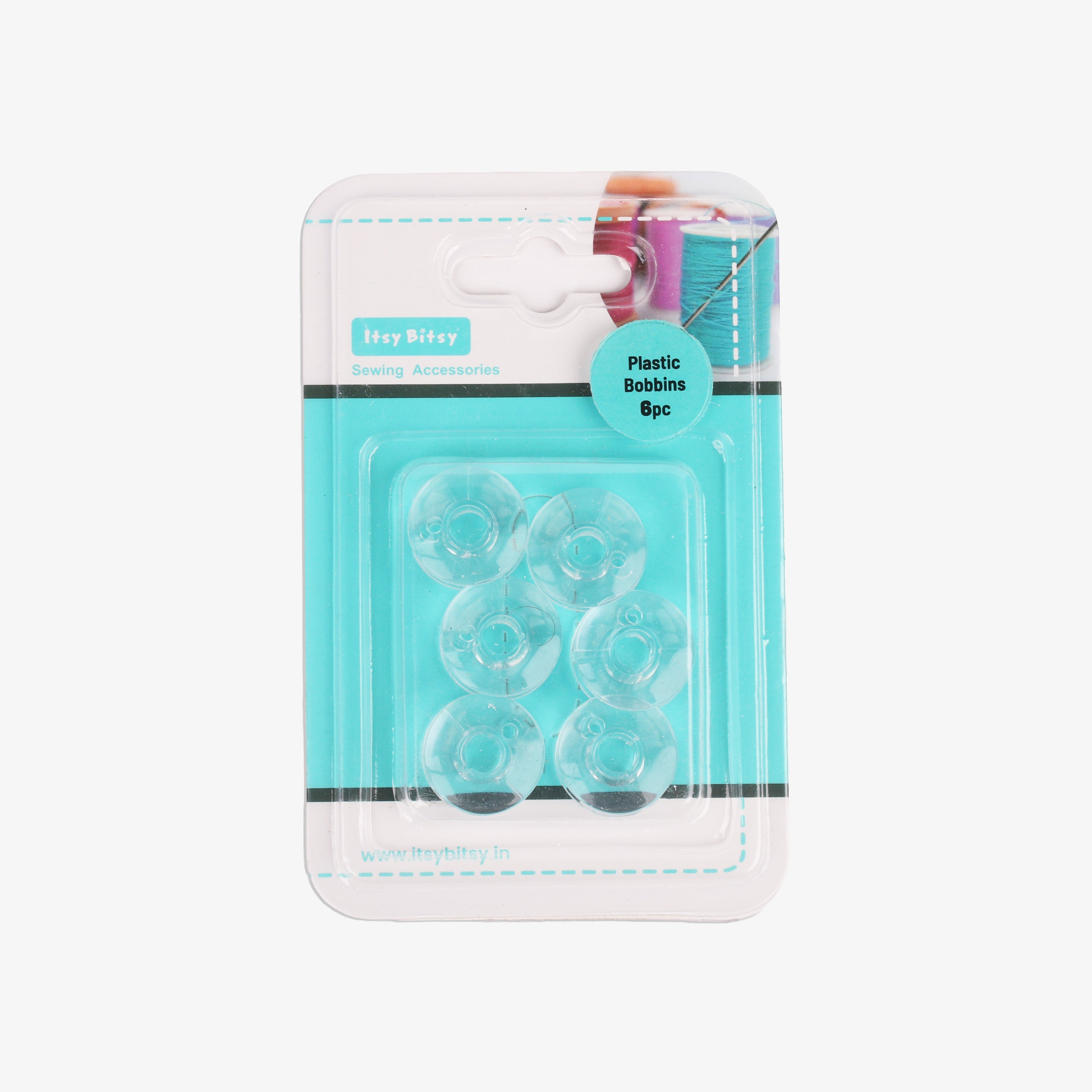Plastic Bobbin 6pc Blister