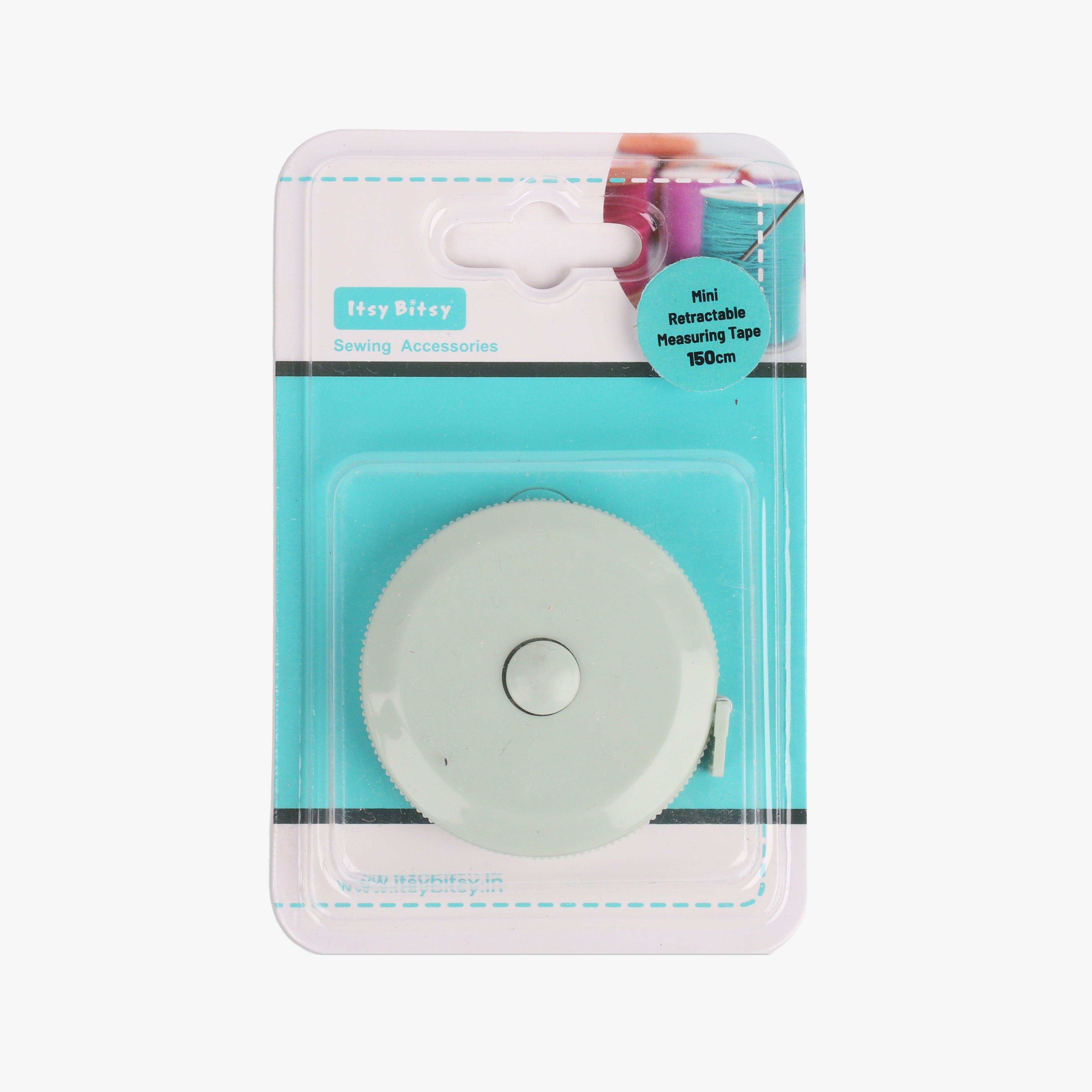 Mini Retractable Measuring Tape 150cm 1pc Blister
