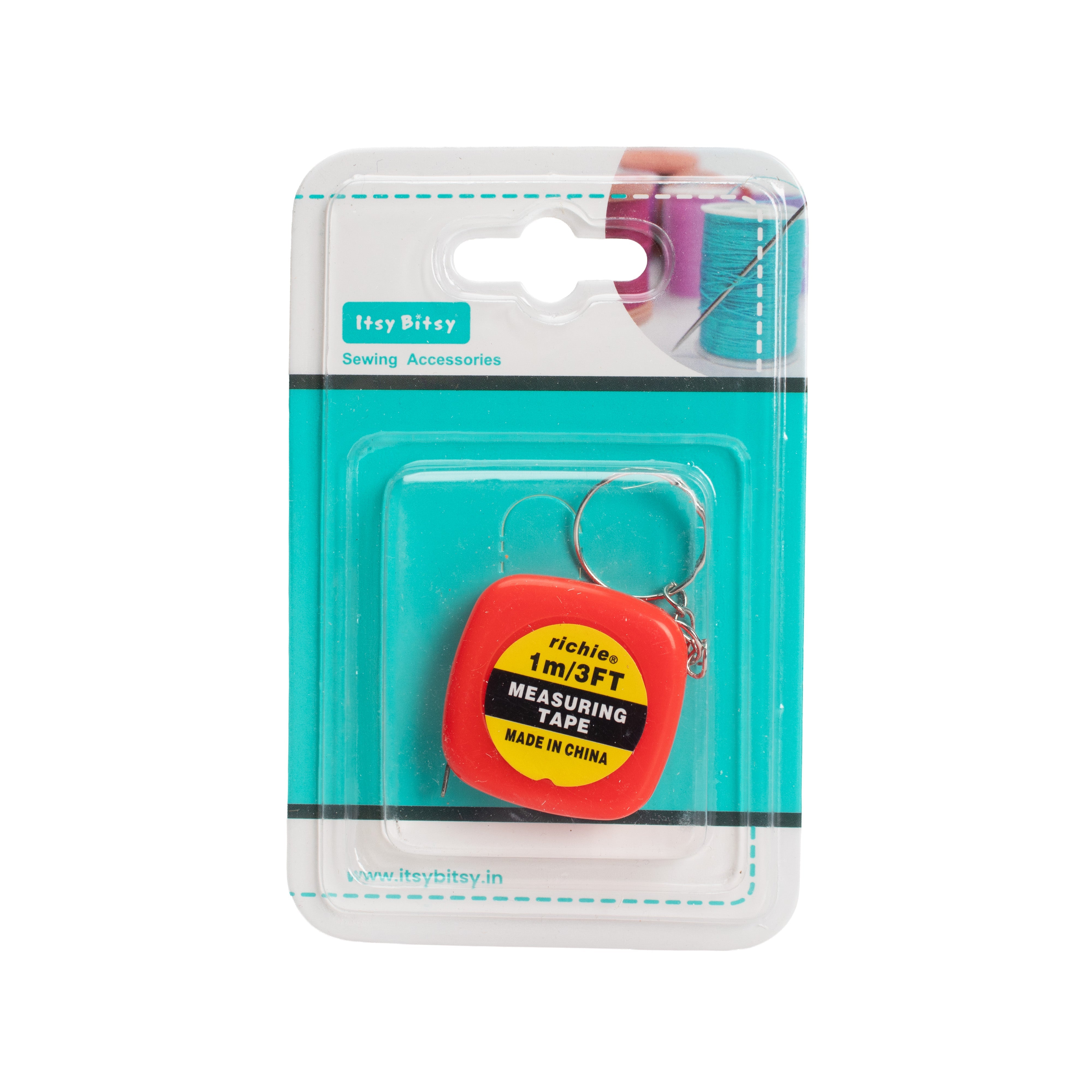 Mini Measurement Tape 100cm 1pc Blister (Assorted Colours)
