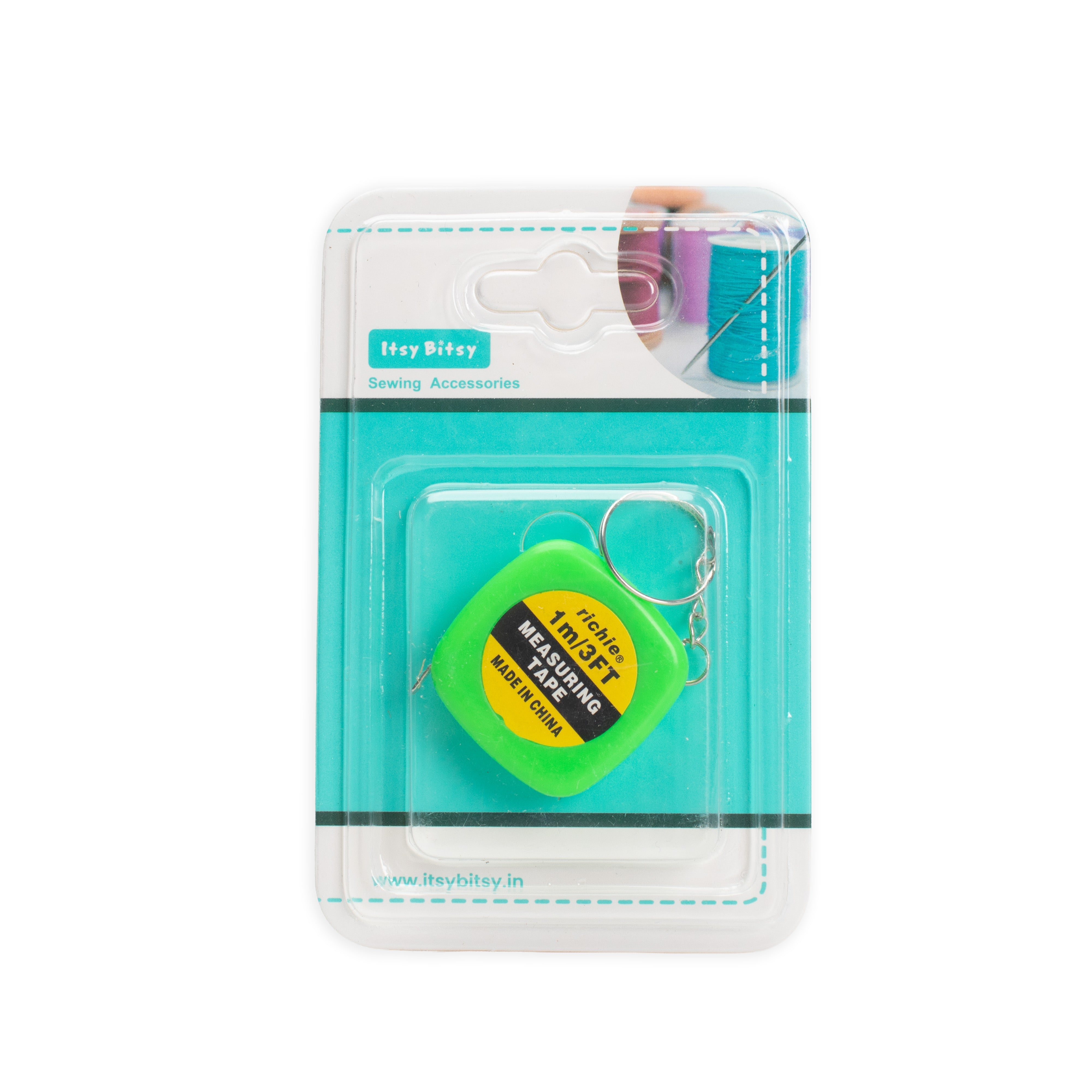 Mini Measurement Tape 100cm 1pc Blister (Assorted Colours)