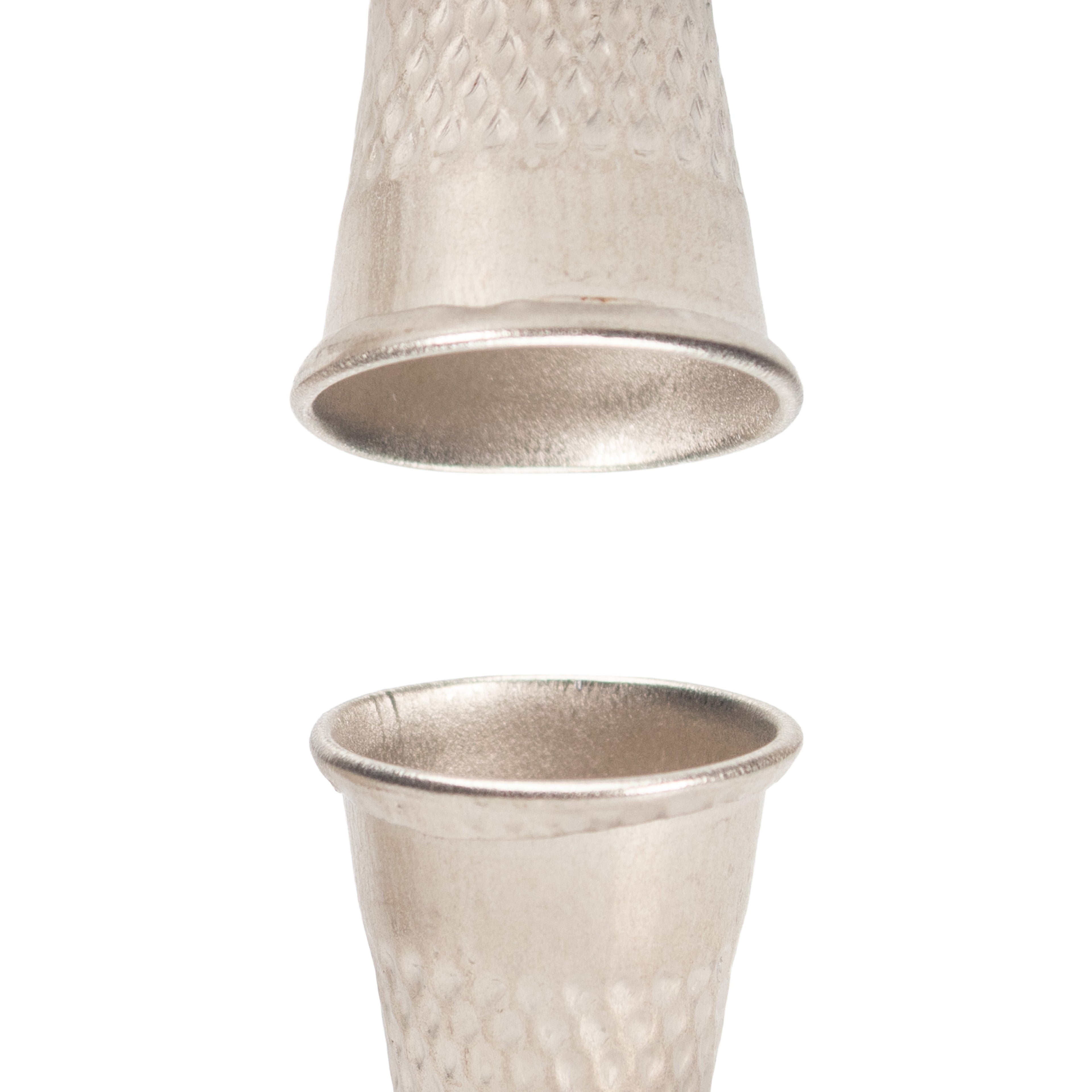 Metal Sewing Thimble Finger Protector 2pc Blister