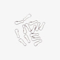 Pear Shaped Pin 200mm 15pc Blister