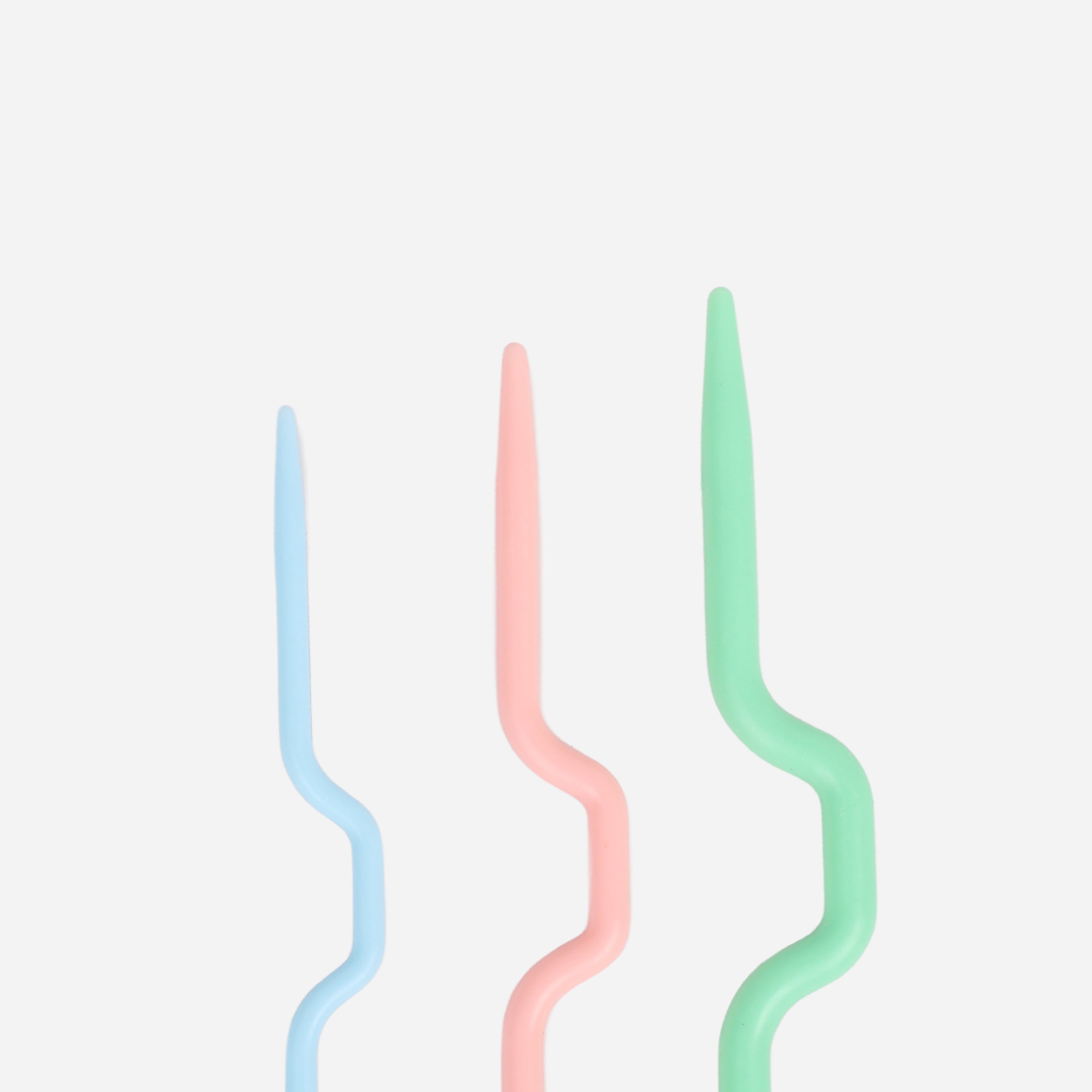 Cable Needle Stitch Holder Assorted Size 3pc Blister