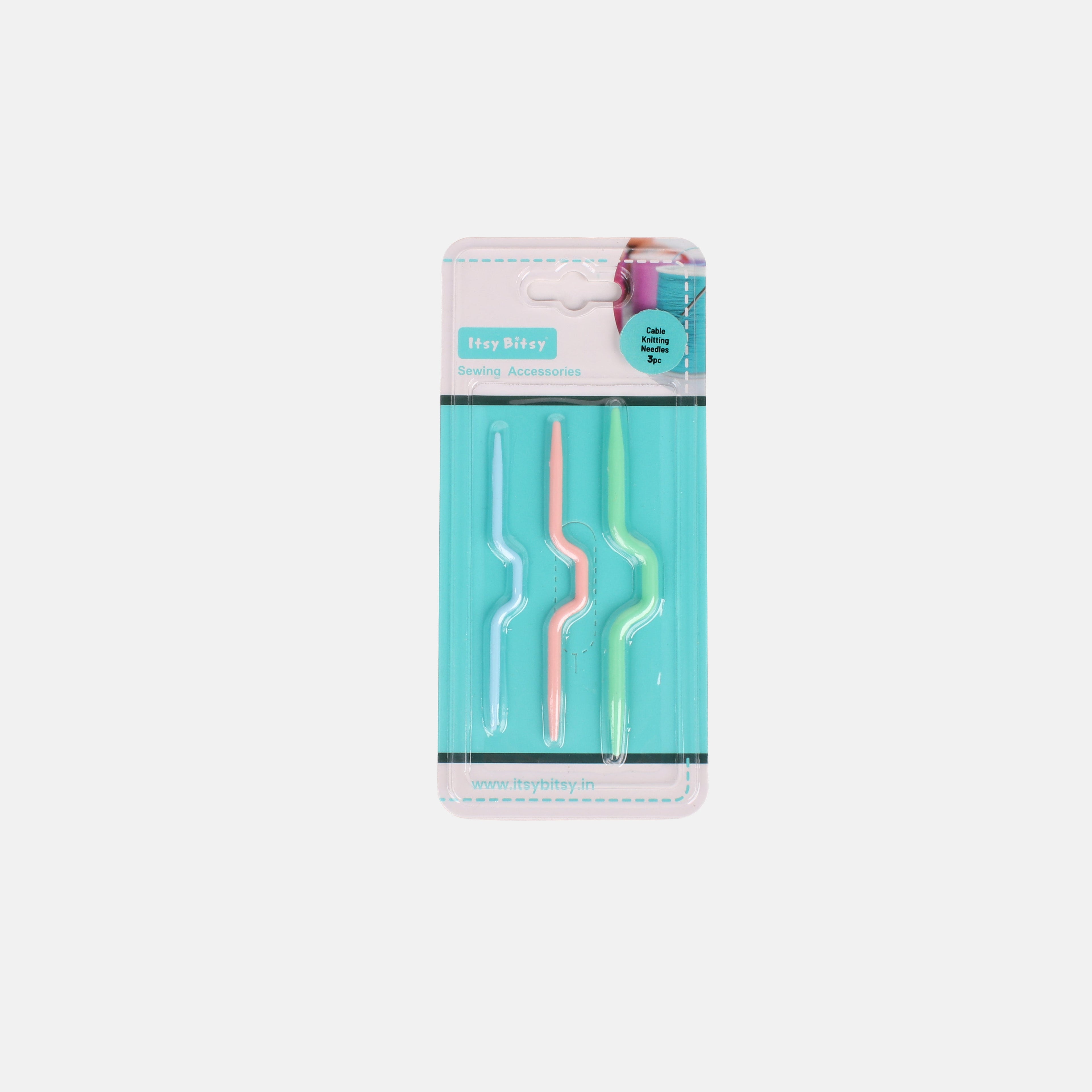 Cable Needle Stitch Holder Assorted Size 3pc Blister