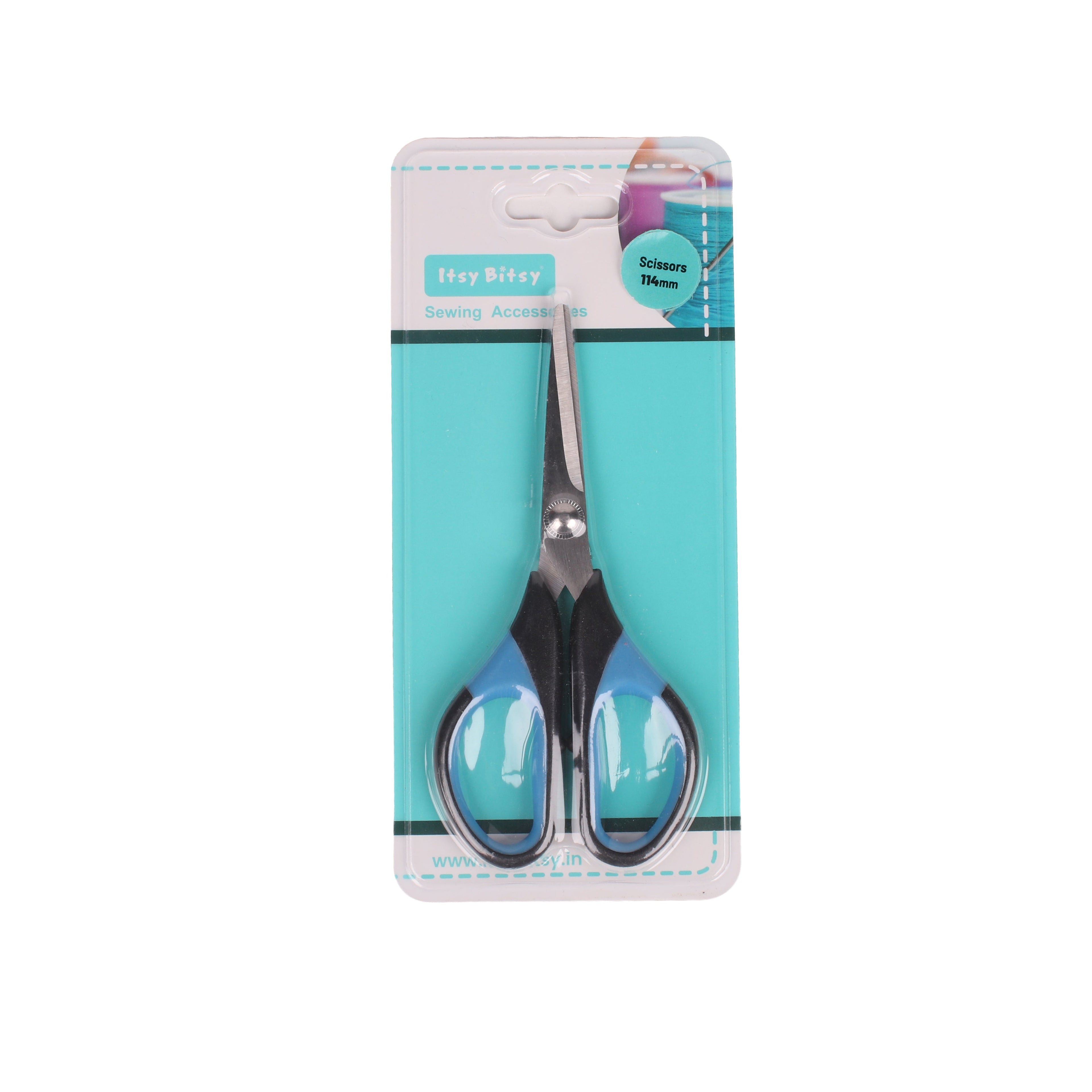 Scissor with Plastic Handle 114mm 1pc Blister