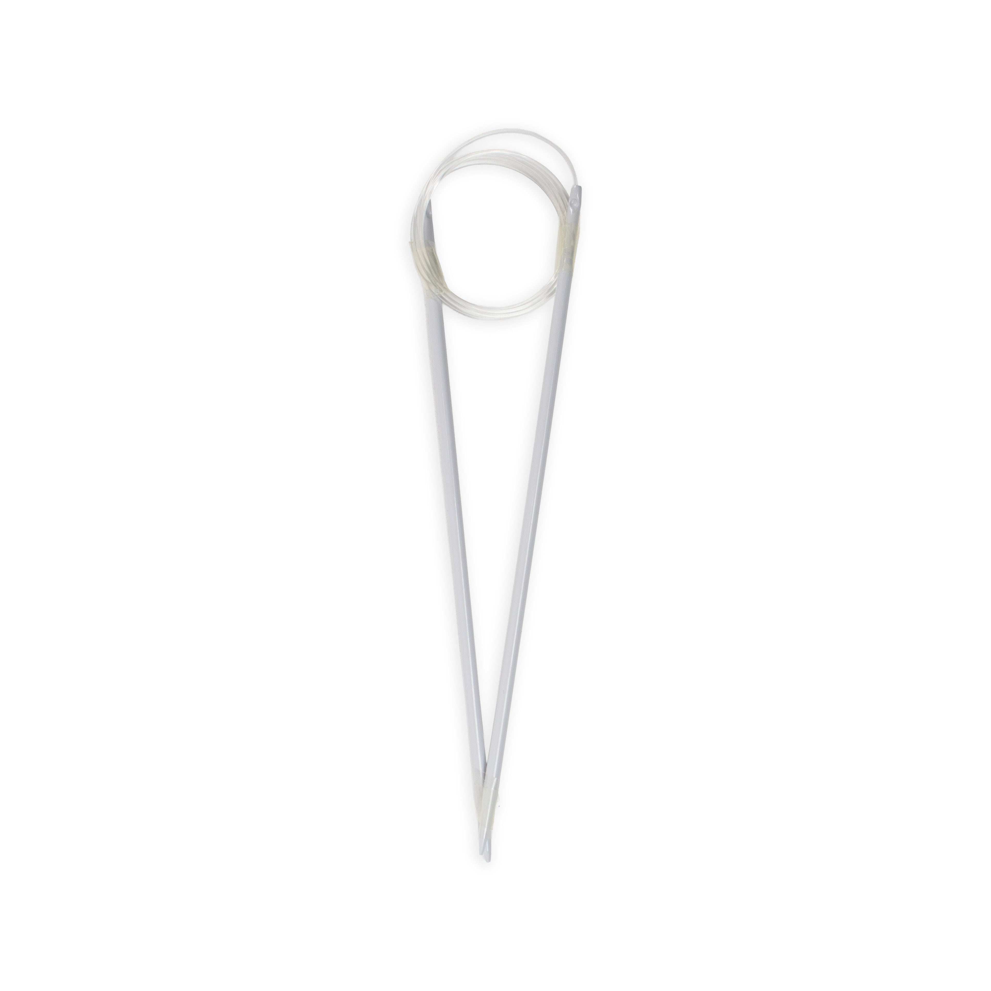 Circular Knitting Needles with Soft Cable Aluminium 4mm X 80cm 2pc Blister