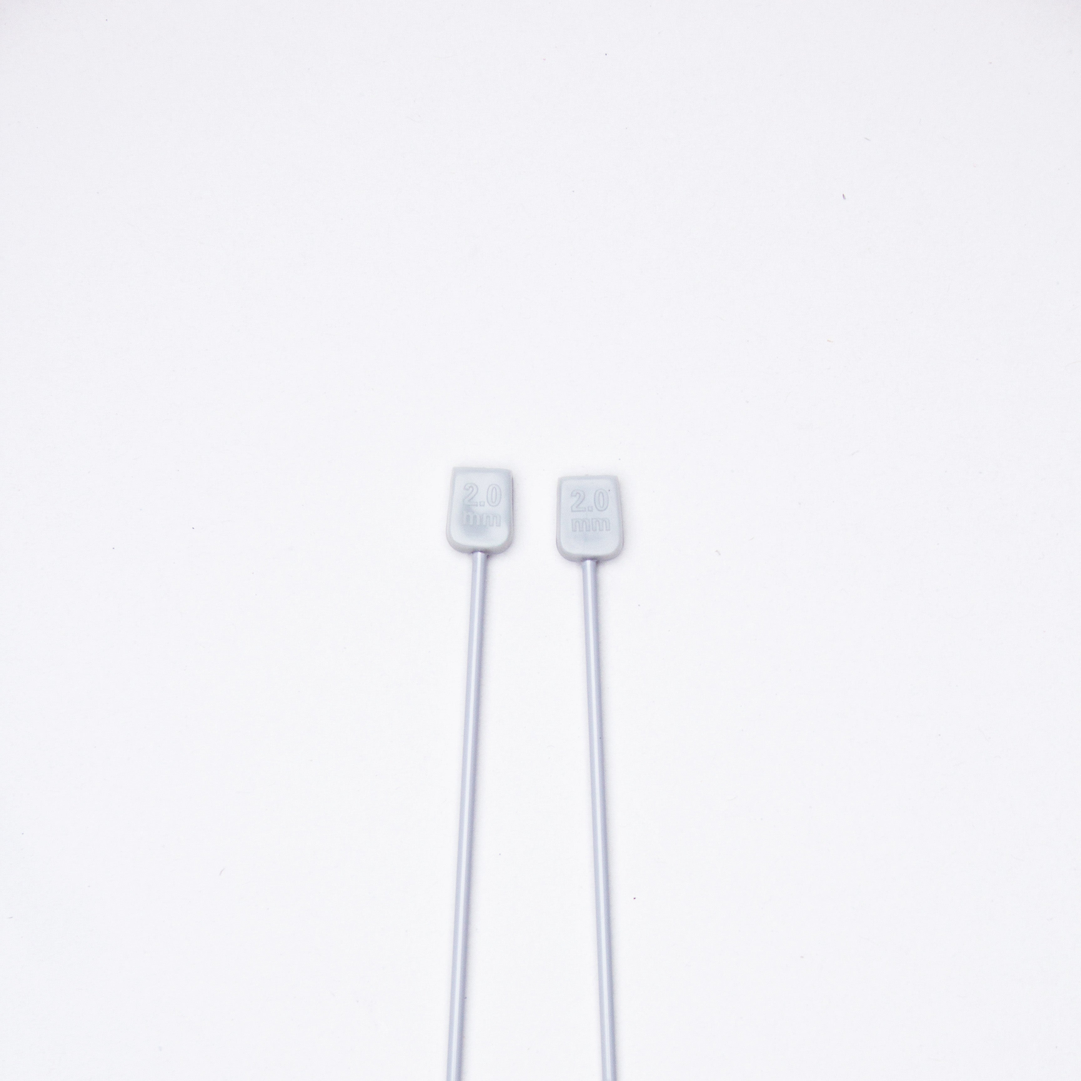 Single Pointed Aluminium Knitting Needle 2mm X 35cm 2pc Blister