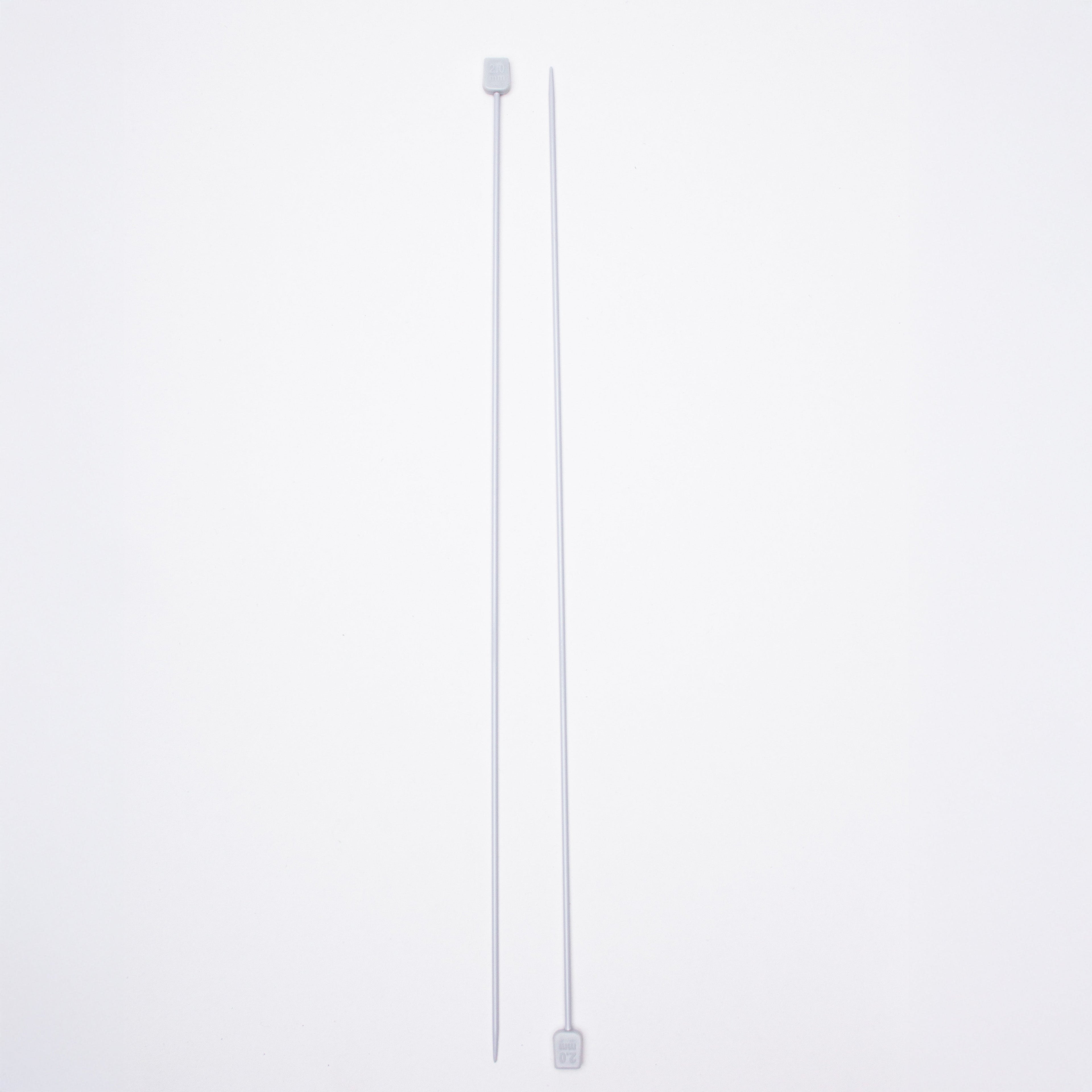 Single Pointed Aluminium Knitting Needle 2mm X 35cm 2pc Blister