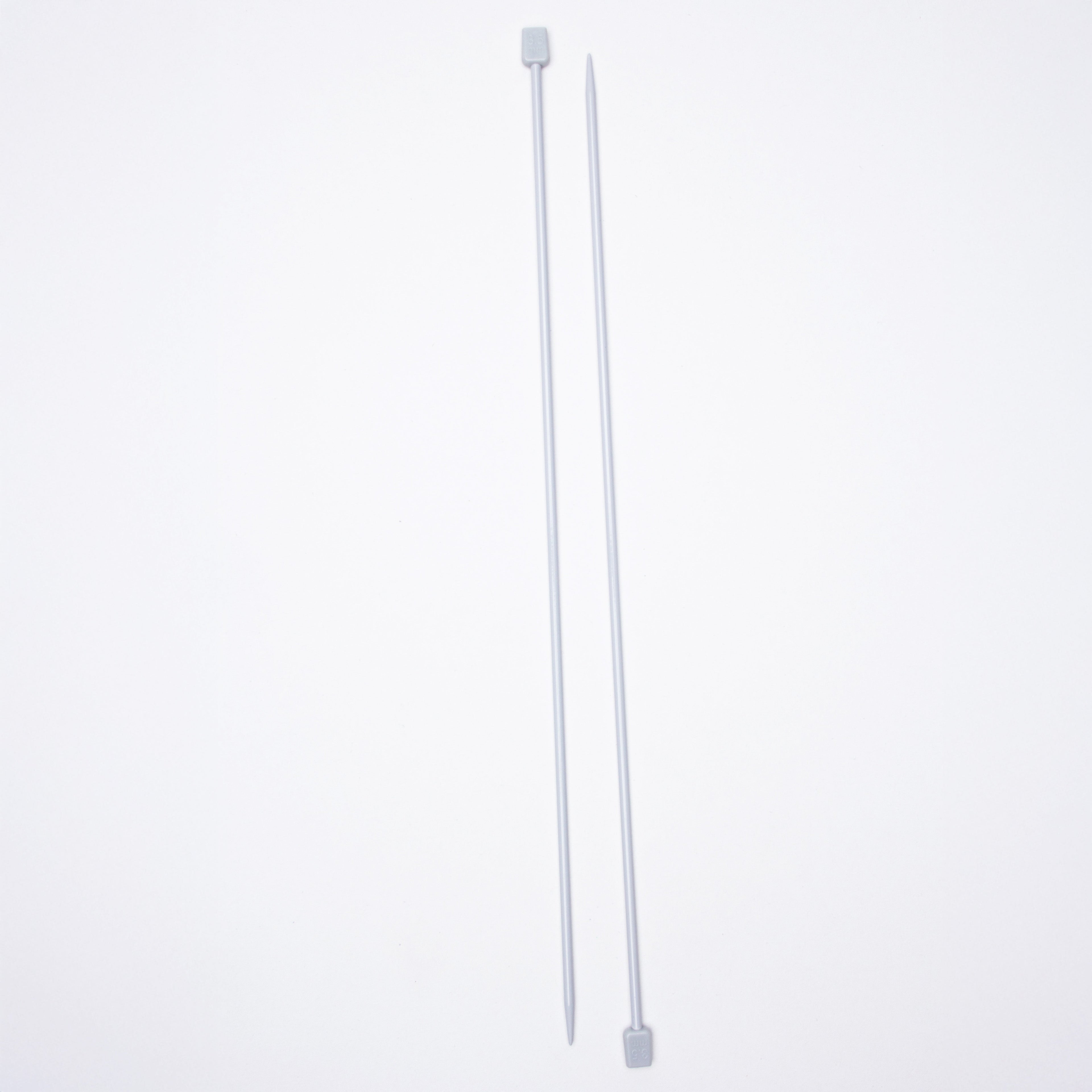 Single Pointed Aluminium Knitting Needle 3.5mm X 35cm 2pc Blister