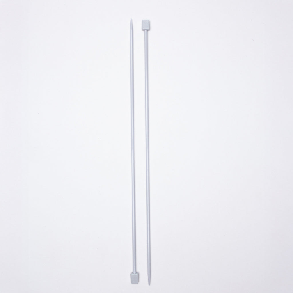 Single Pointed Aluminium Knitting Needle 4mm X 35cm 2pc Blister