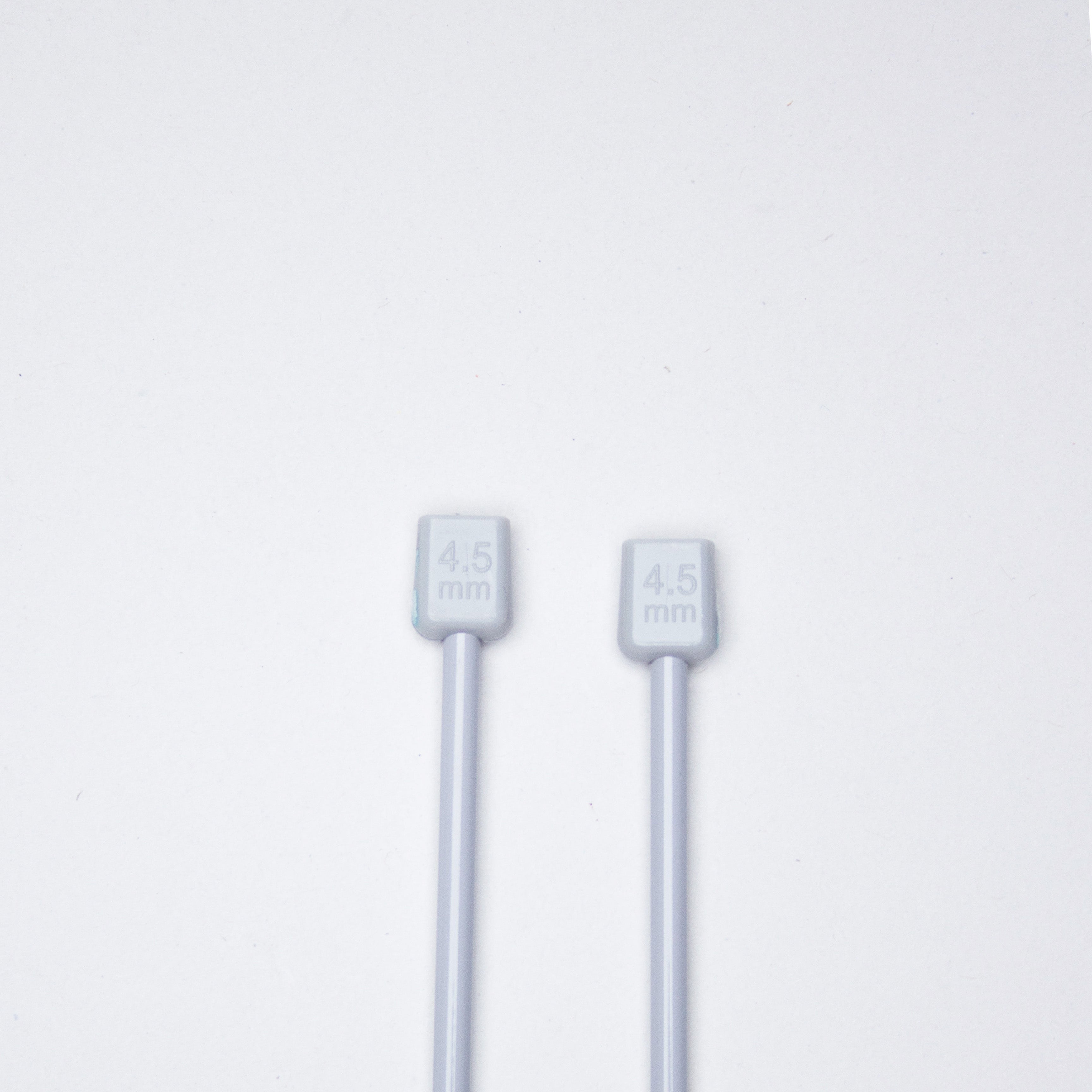 Single Pointed Aluminium Knitting Needle 4.5mm X 35cm 2pc Blister