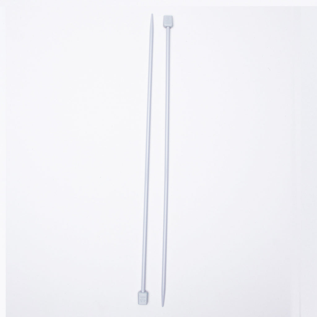 Single Pointed Aluminium Knitting Needle 4.5mm X 35cm 2pc Blister