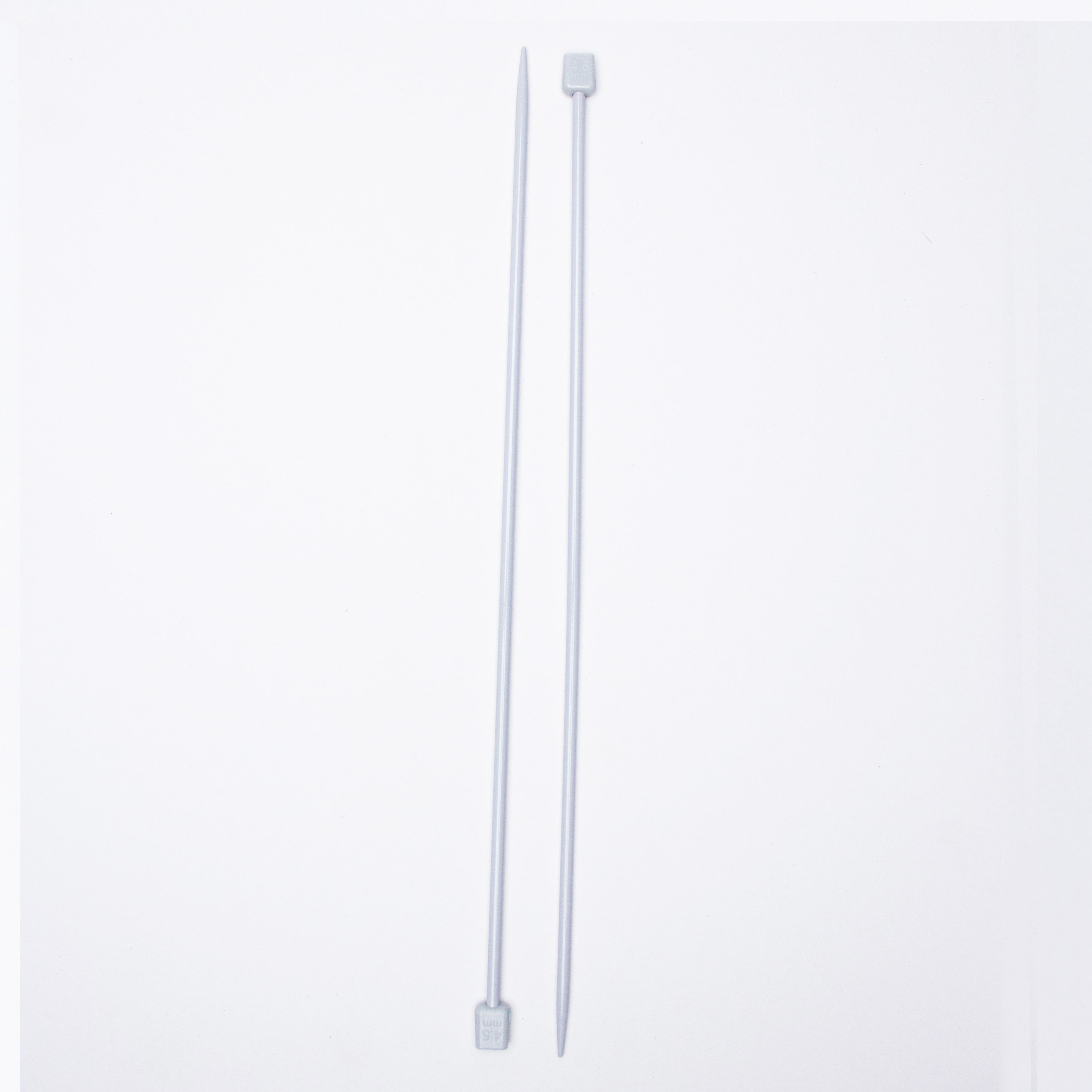 Single Pointed Aluminium Knitting Needle 4.5mm X 35cm 2pc Blister
