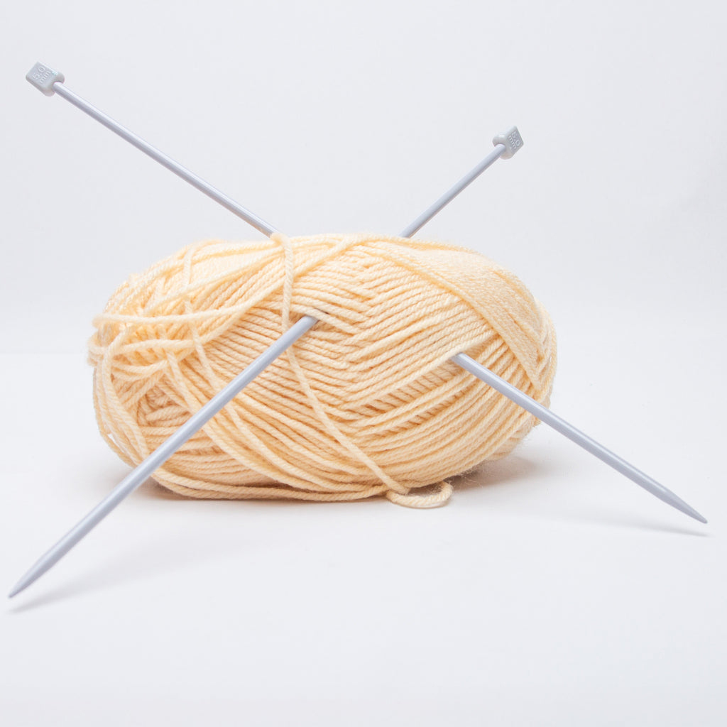 Single Pointed Aluminium Knitting Needle 5mm X 35cm 2pc Blister