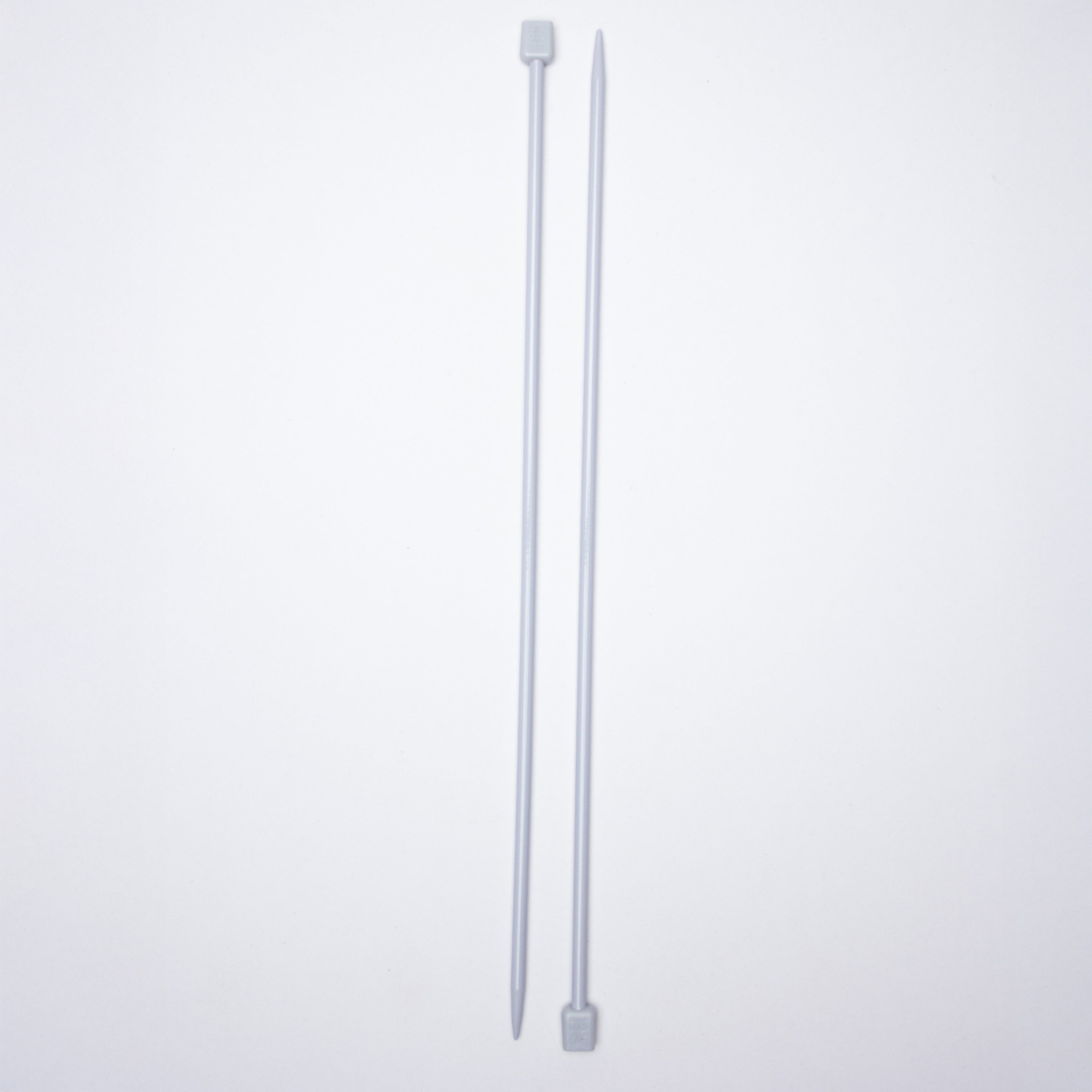 Single Pointed Aluminium Knitting Needle 5mm X 35cm 2pc Blister