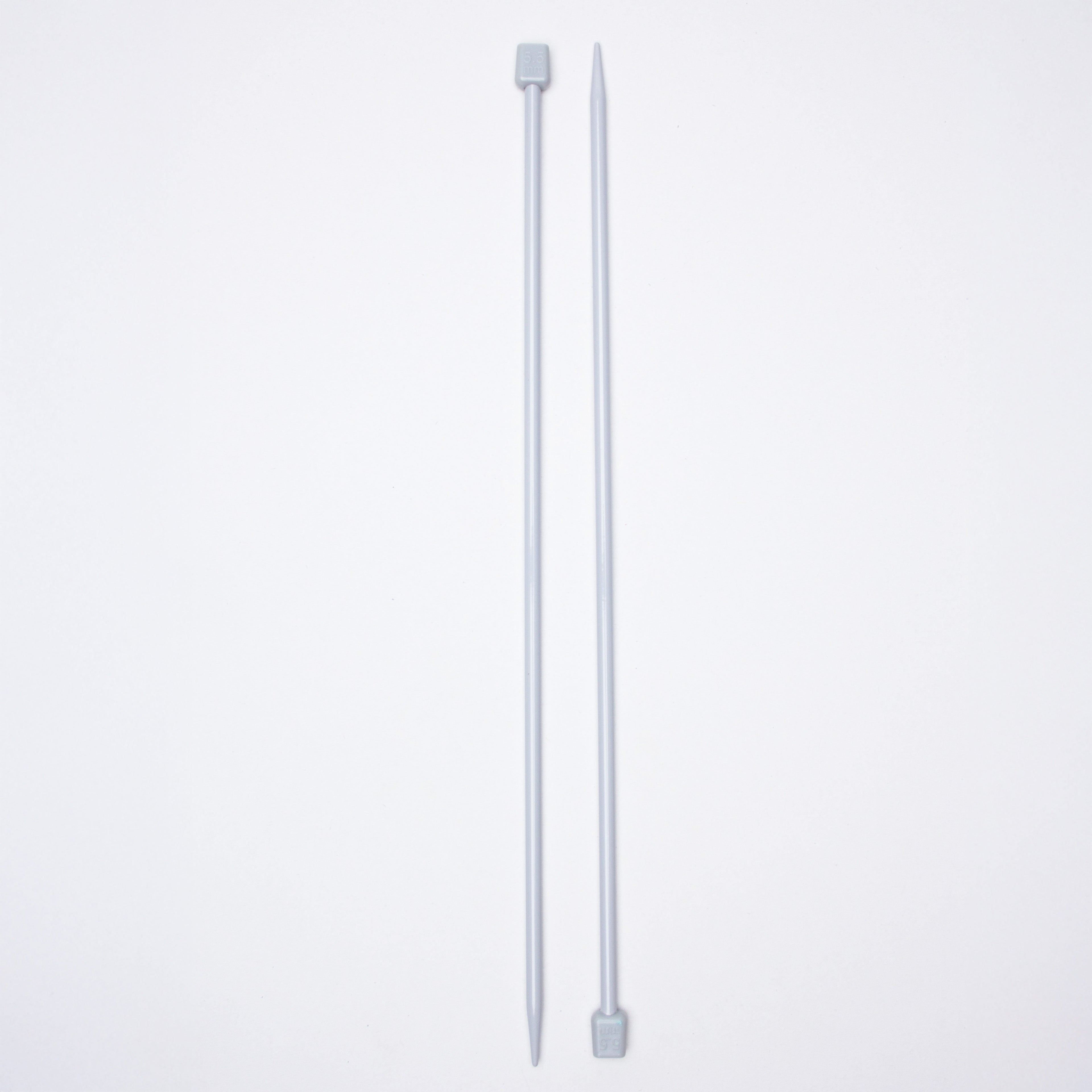 Single Pointed Aluminium Knitting Needle 5.5mm X 35cm 2pc Blister