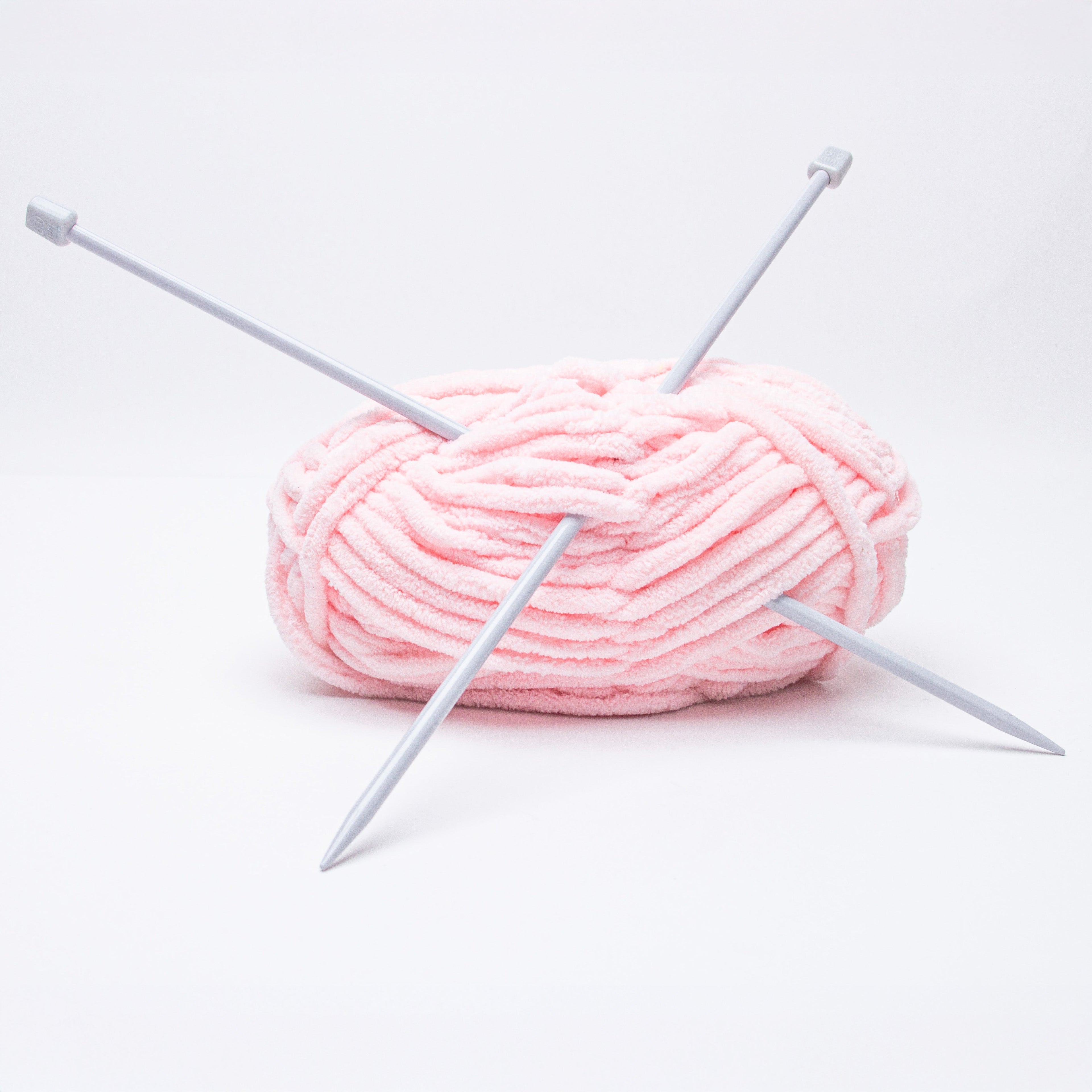 Single Pointed Aluminium Knitting Needle 6mm X 35cm 2pc Blister