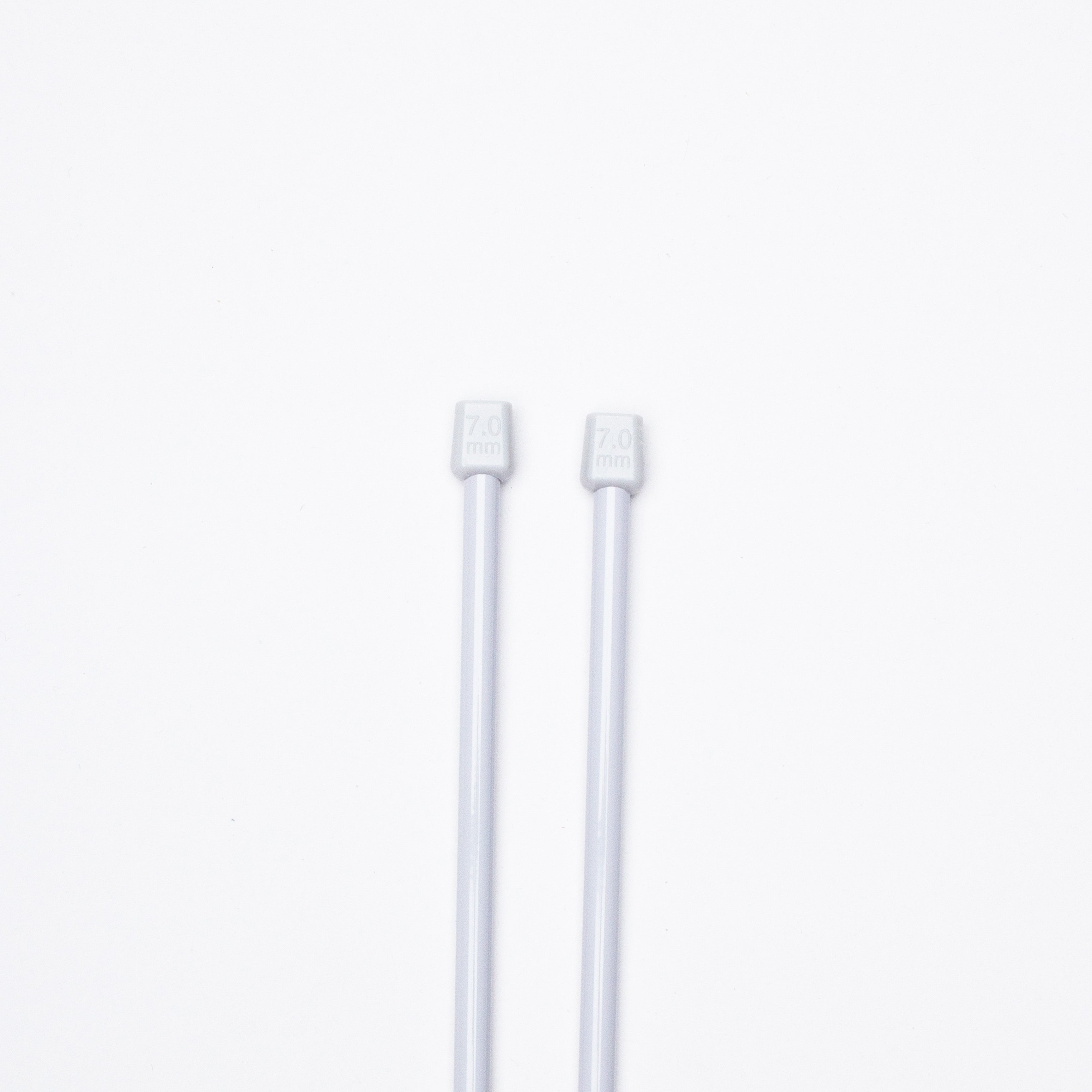 Single Pointed Aluminium Knitting Needle 7mm X 35cm 2pc Blister
