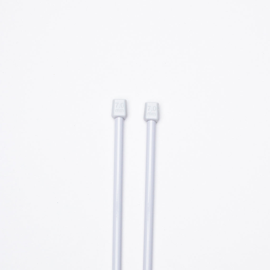 Single Pointed Aluminium Knitting Needle 7mm X 35cm 2pc Blister