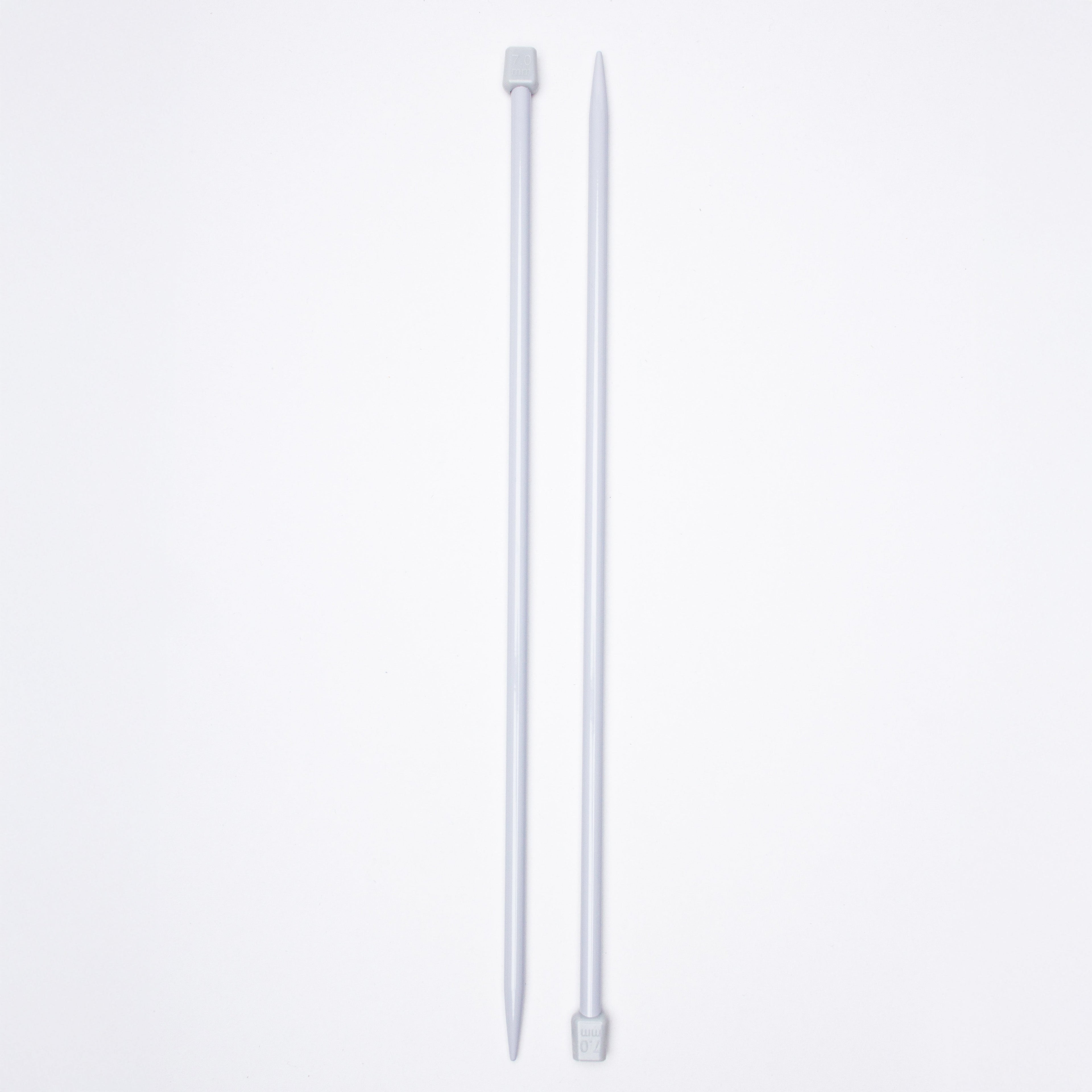 Single Pointed Aluminium Knitting Needle 7mm X 35cm 2pc Blister