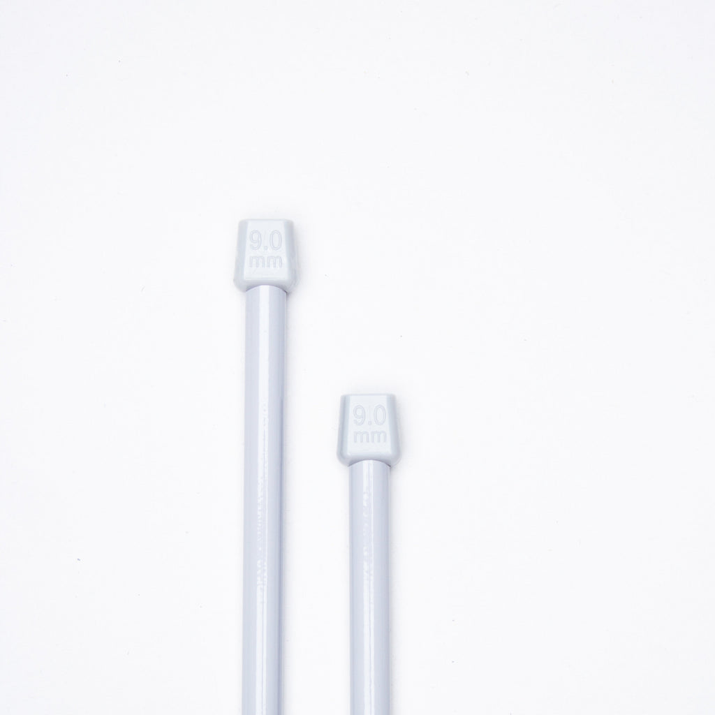 Single Pointed Aluminium Knitting Needle 9mm X 35cm 2pc Blister