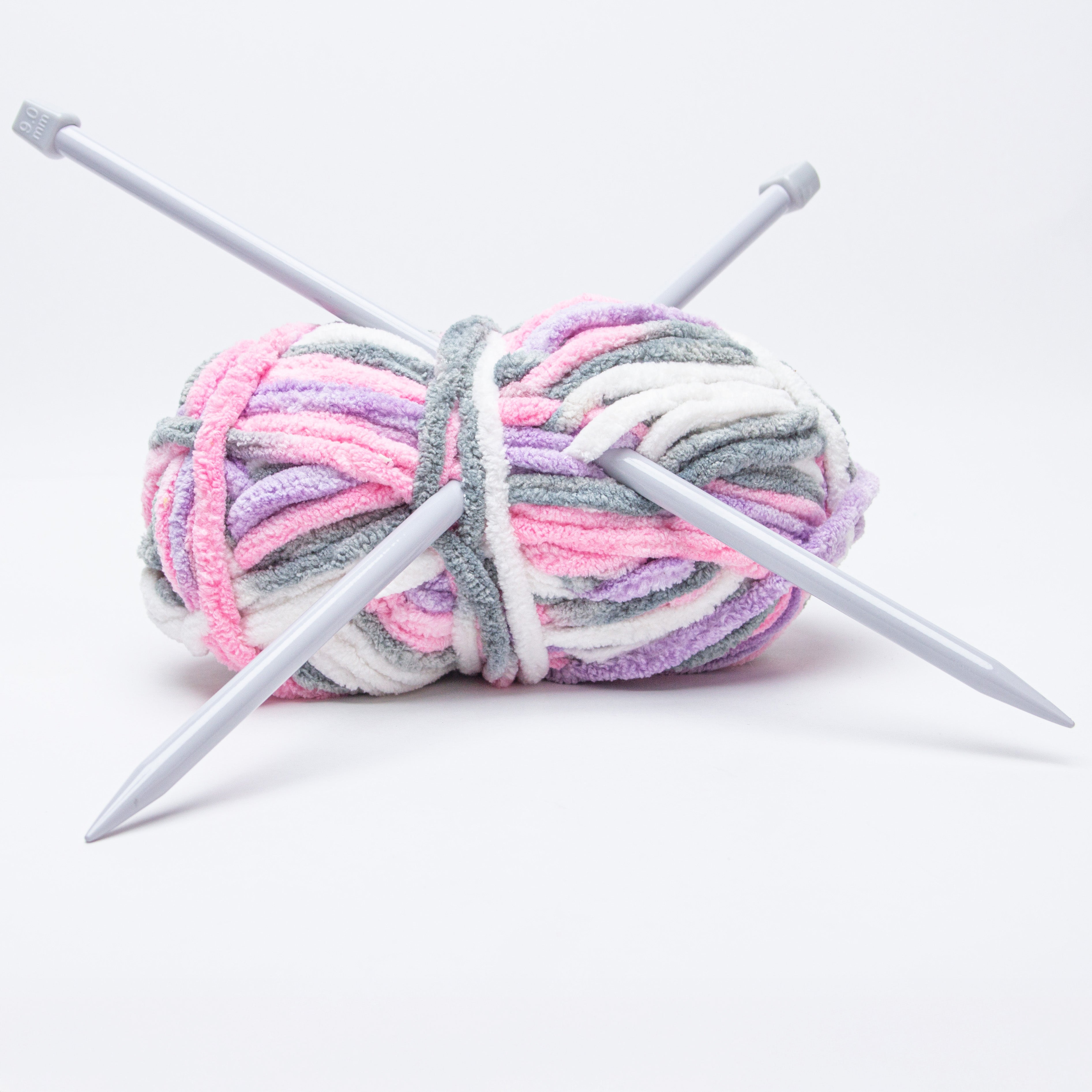 Single Pointed Aluminium Knitting Needle 9mm X 35cm 2pc Blister