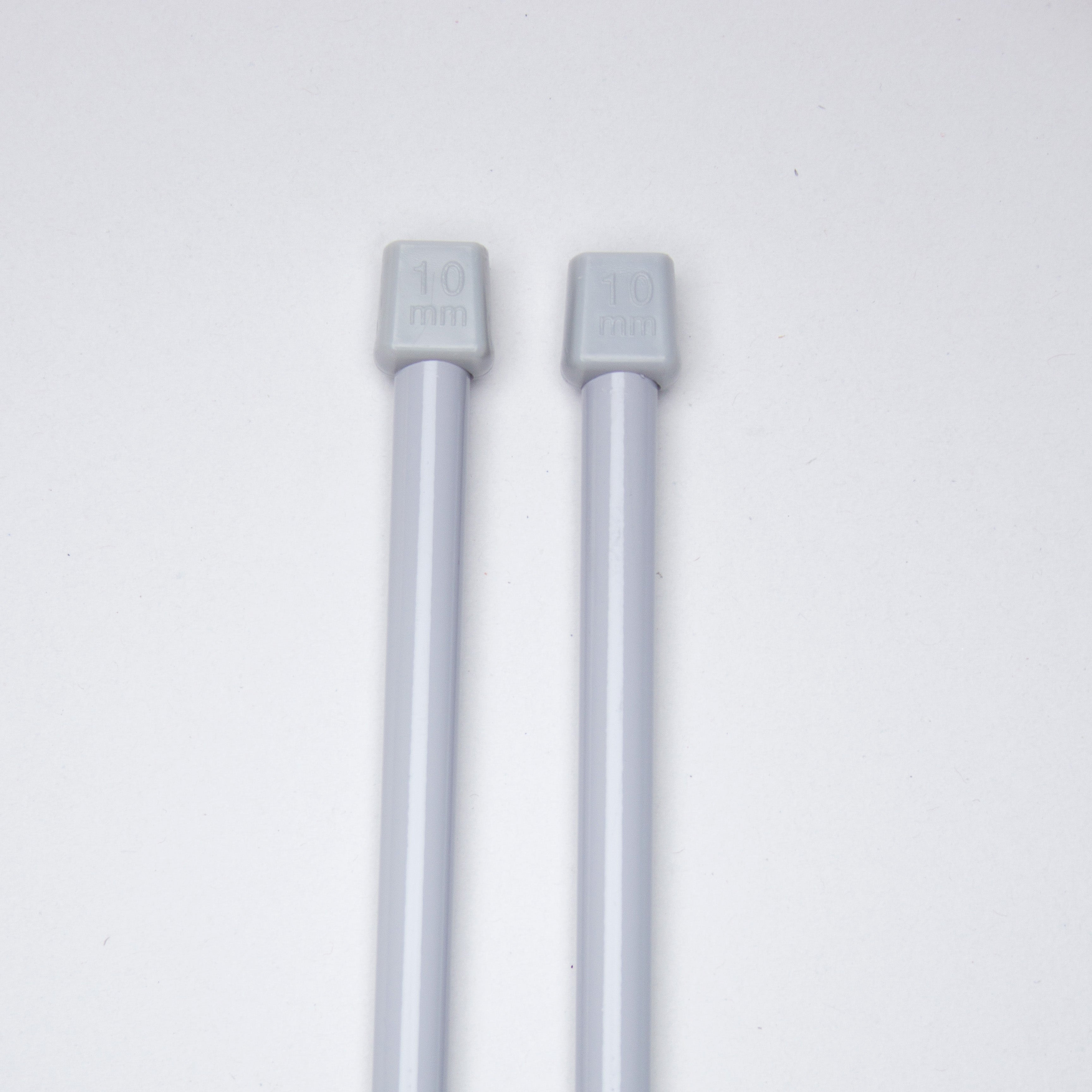Single Pointed Aluminium Knitting Needle 10mm X 35cm 2pc Blister