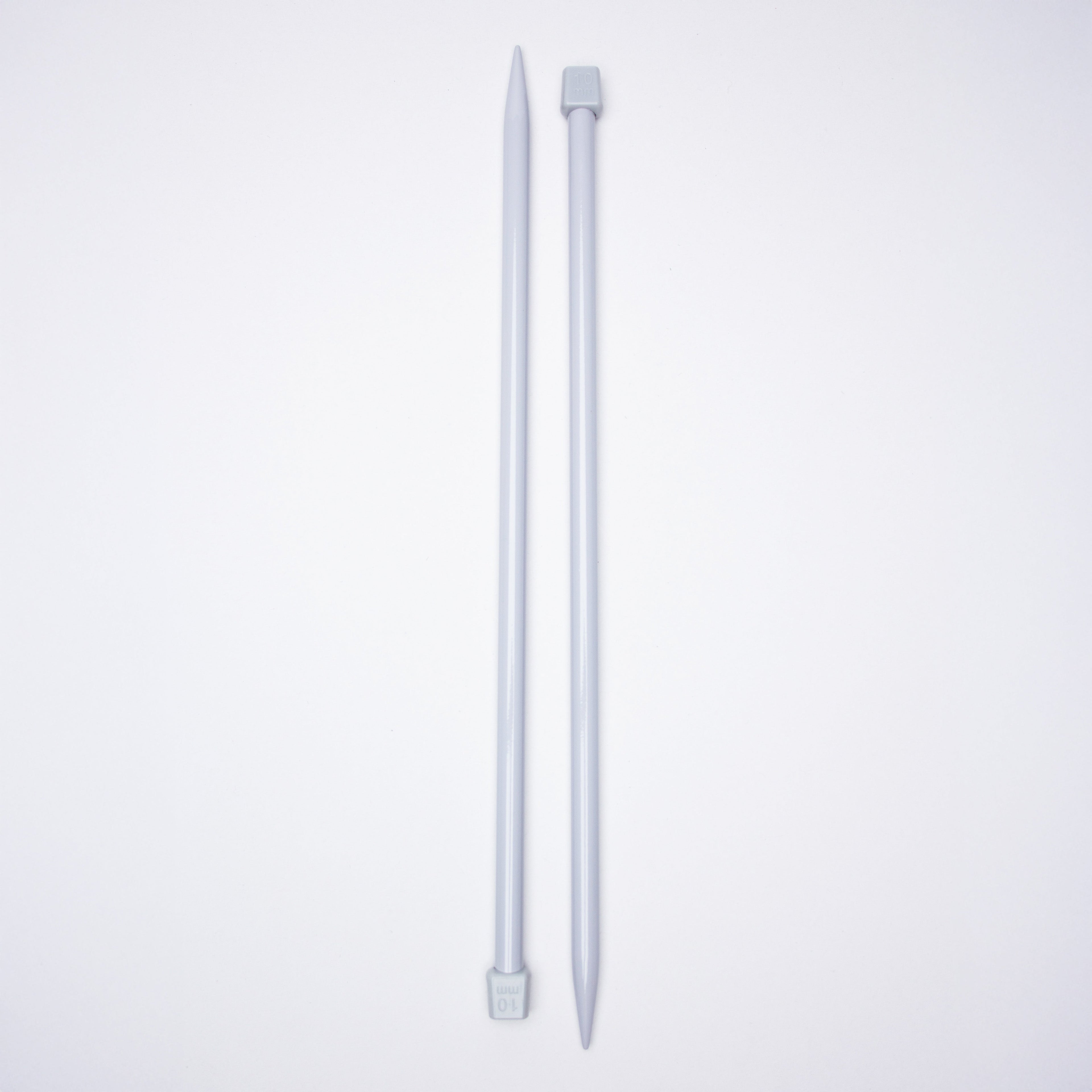 Single Pointed Aluminium Knitting Needle 10mm X 35cm 2pc Blister