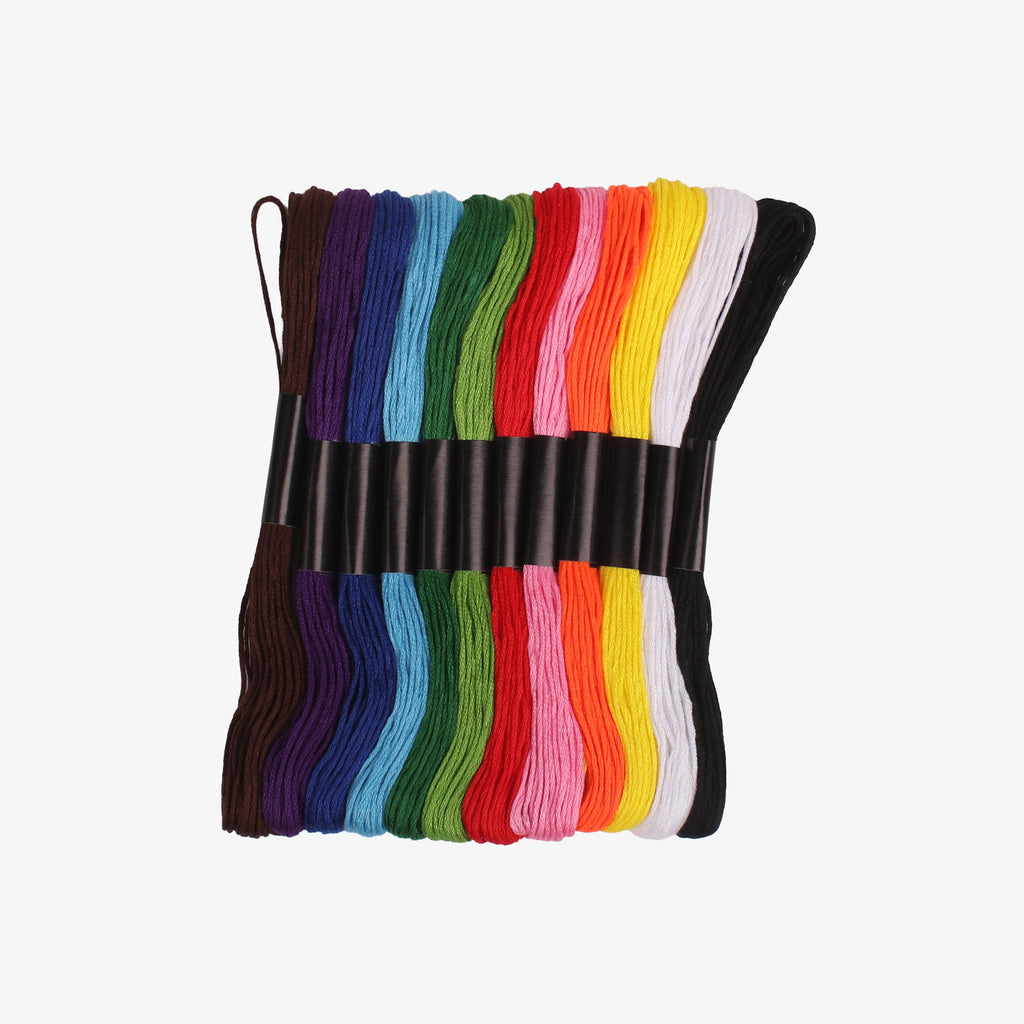 Cotton Embroidery Skein Vibrant 12pc Blister