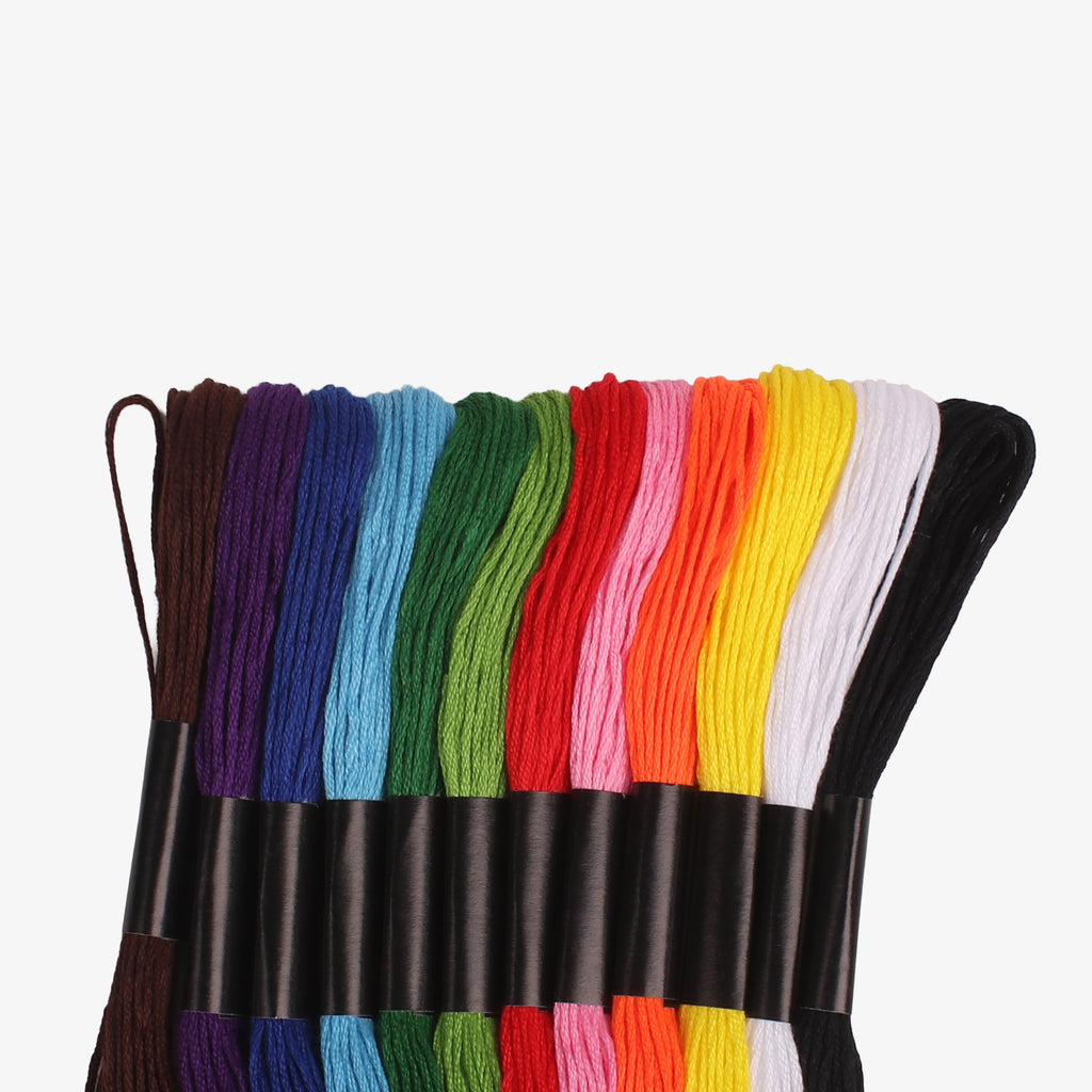 Cotton Embroidery Skein Vibrant 12pc Blister
