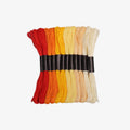 Cotton Embroidery Skein Fiery Glow 12pc Blister