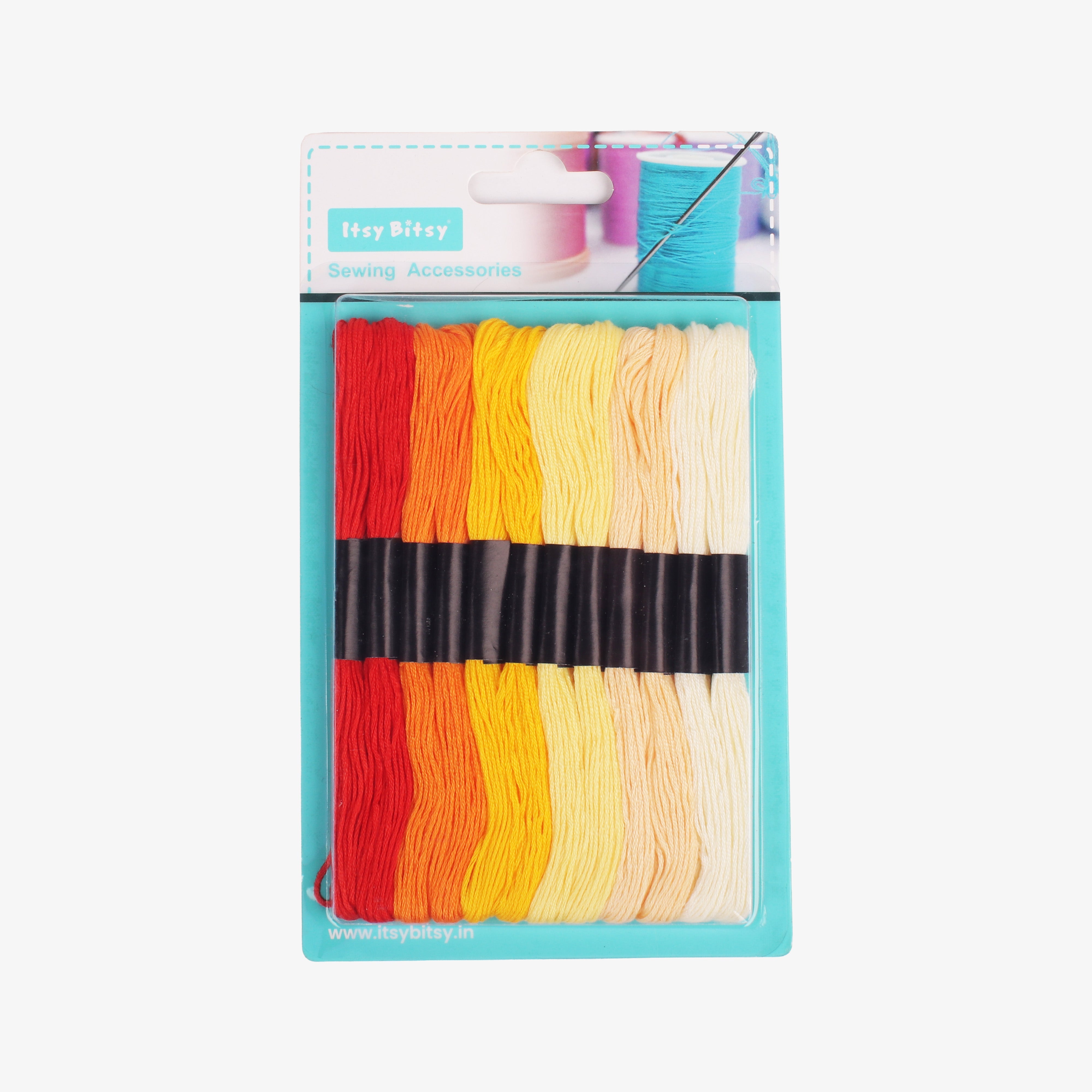 Cotton Embroidery Skein Fiery Glow 12pc Blister