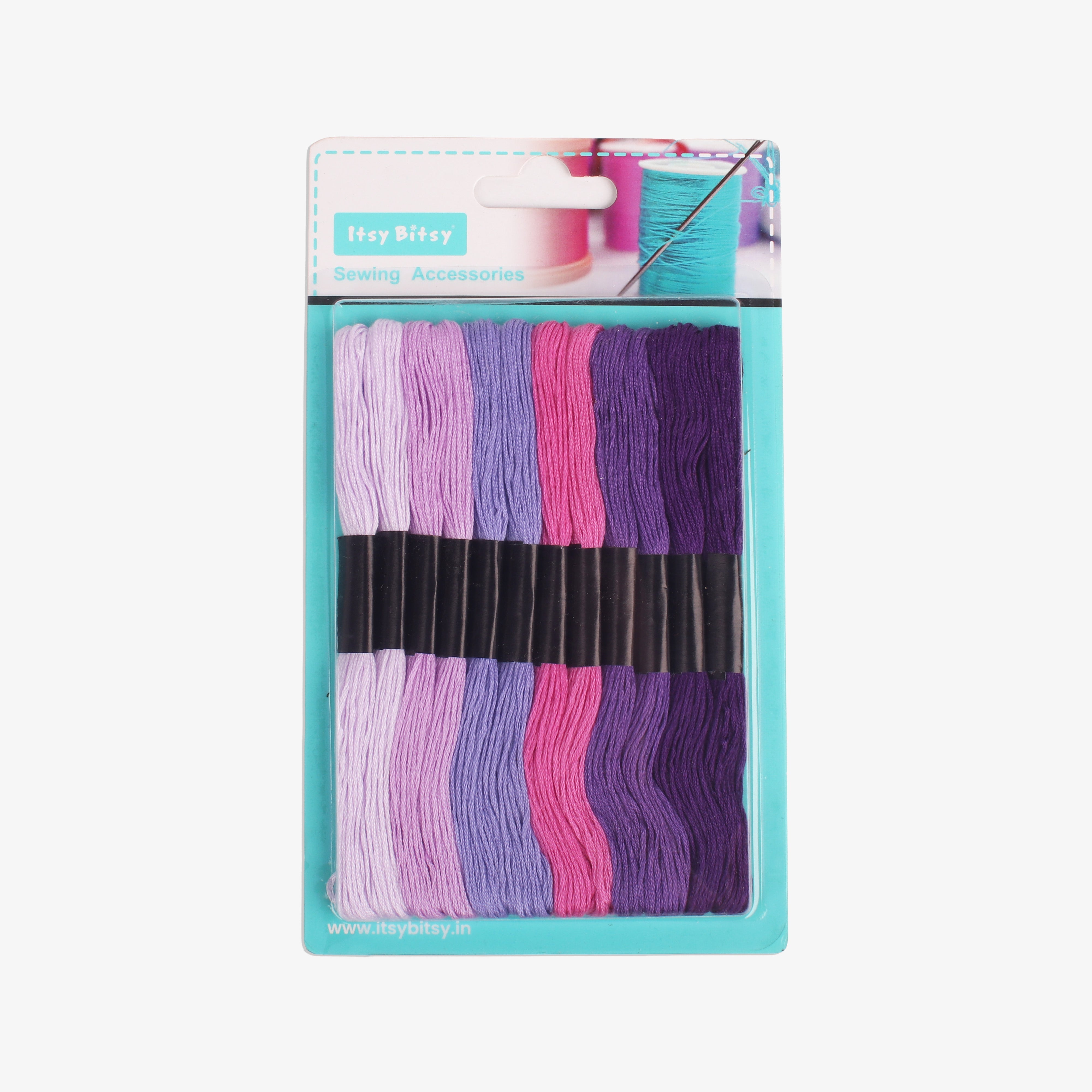 Cotton Embroidery Skein Lavender Field 12pc Blister