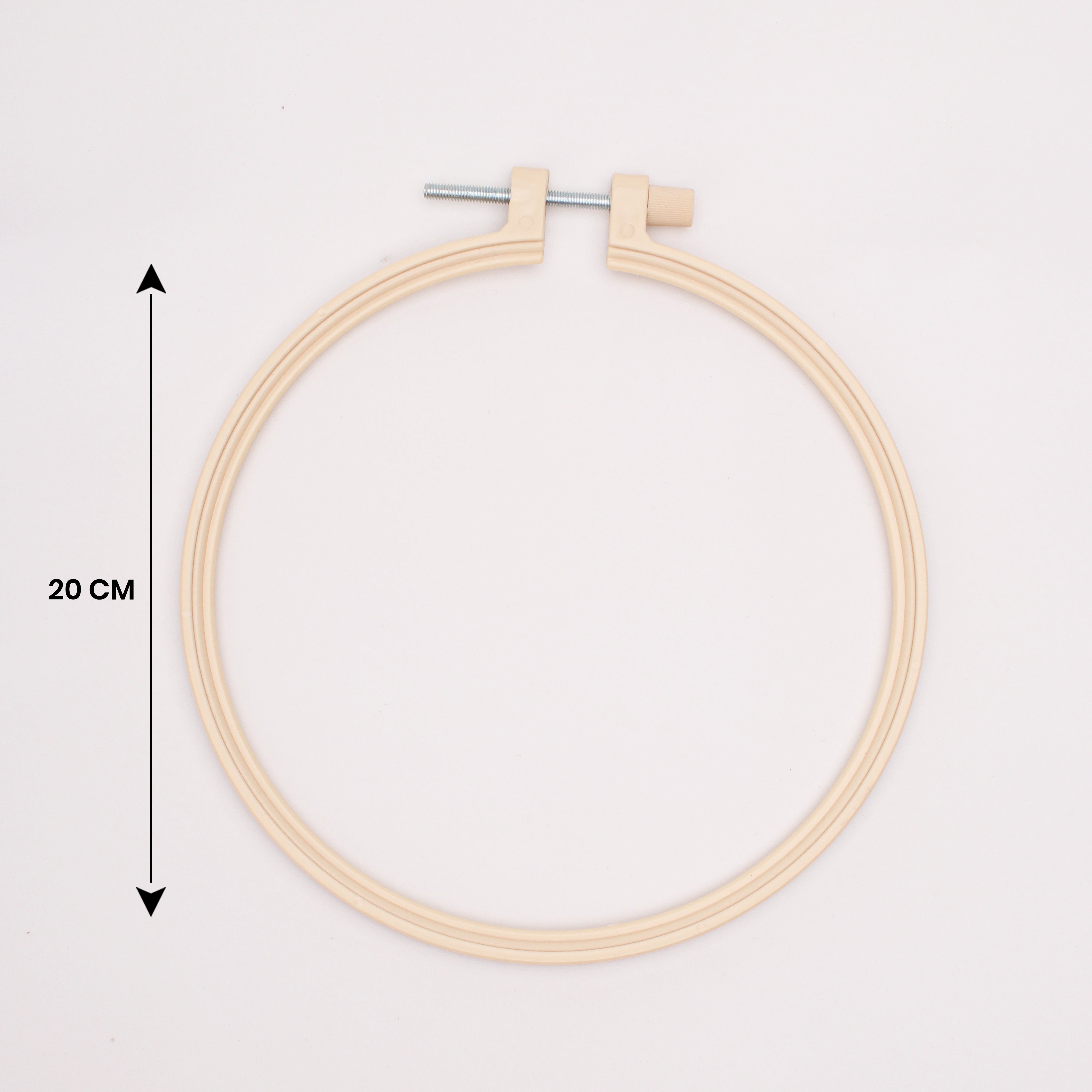 Plastic Embroidery Hoop Round 20cm 1pc