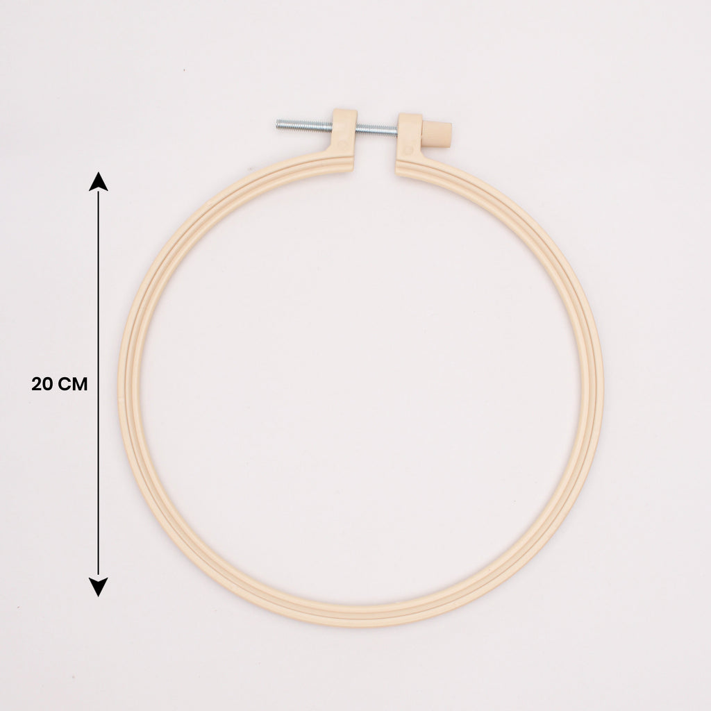 Plastic Embroidery Hoop Round 20cm 1pc