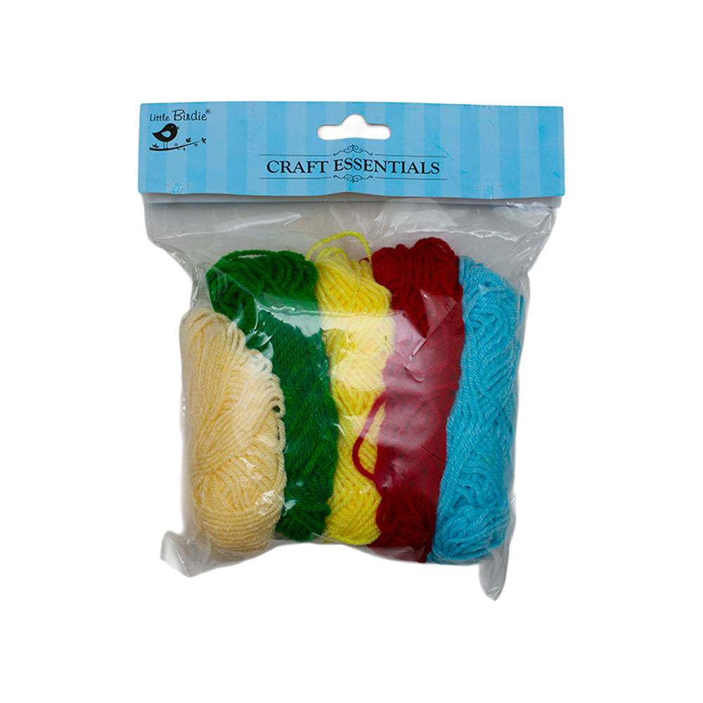 Woolen Yarn Multi Colour 5 Pcsx12Gm