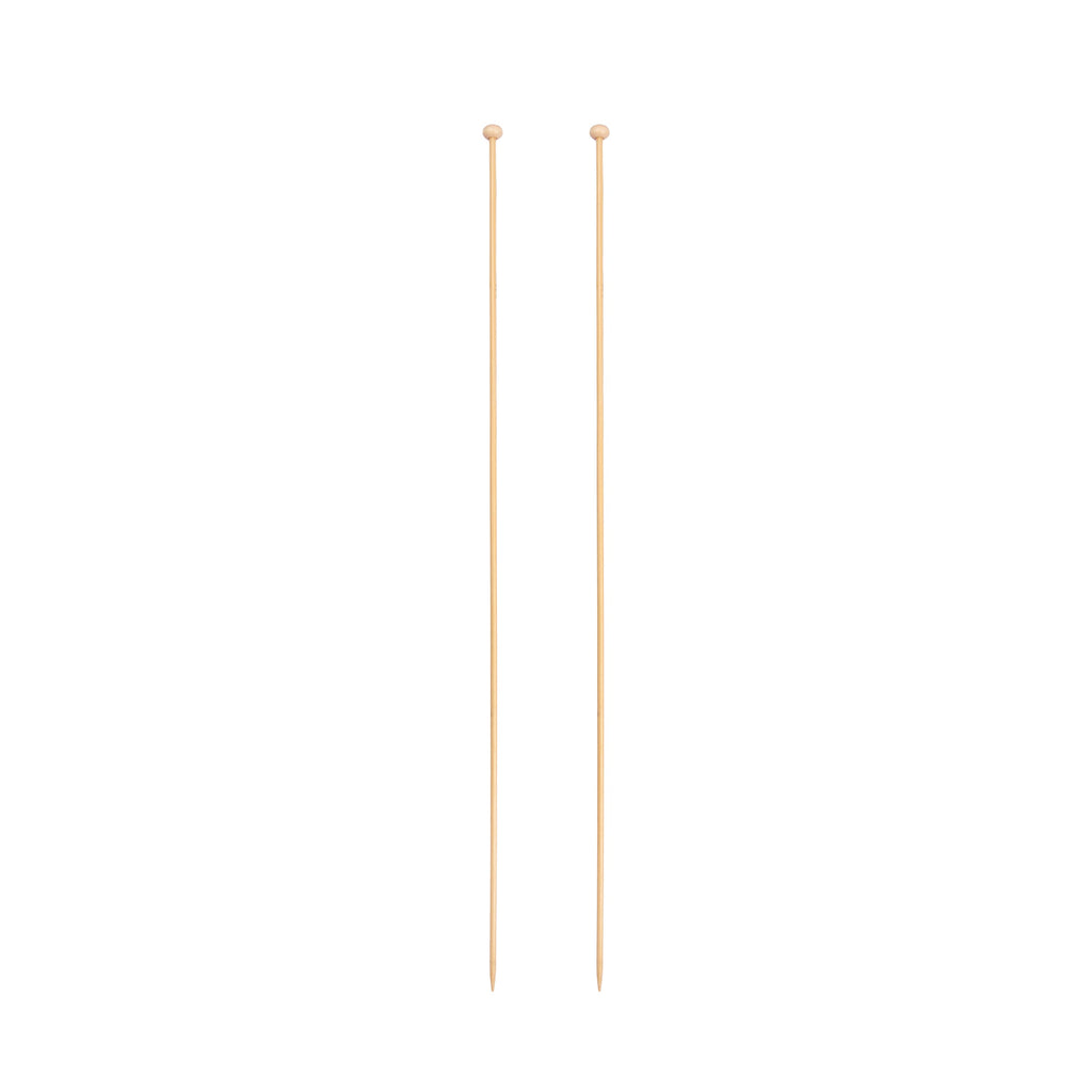 Bamboo Knitting Needles Natural 2.75mm X 35cm 2pc