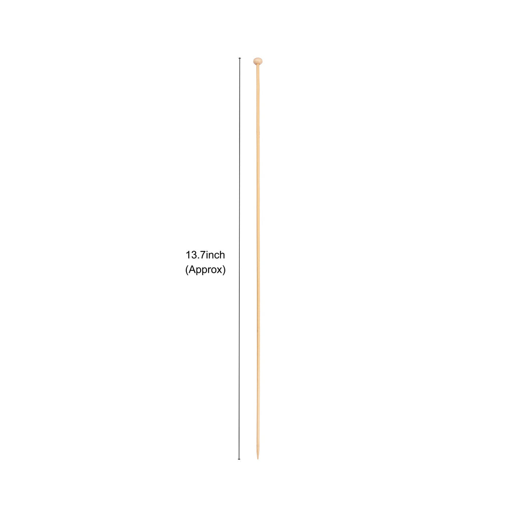 Bamboo Knitting Needles Natural 2.75mm X 35cm 2pc