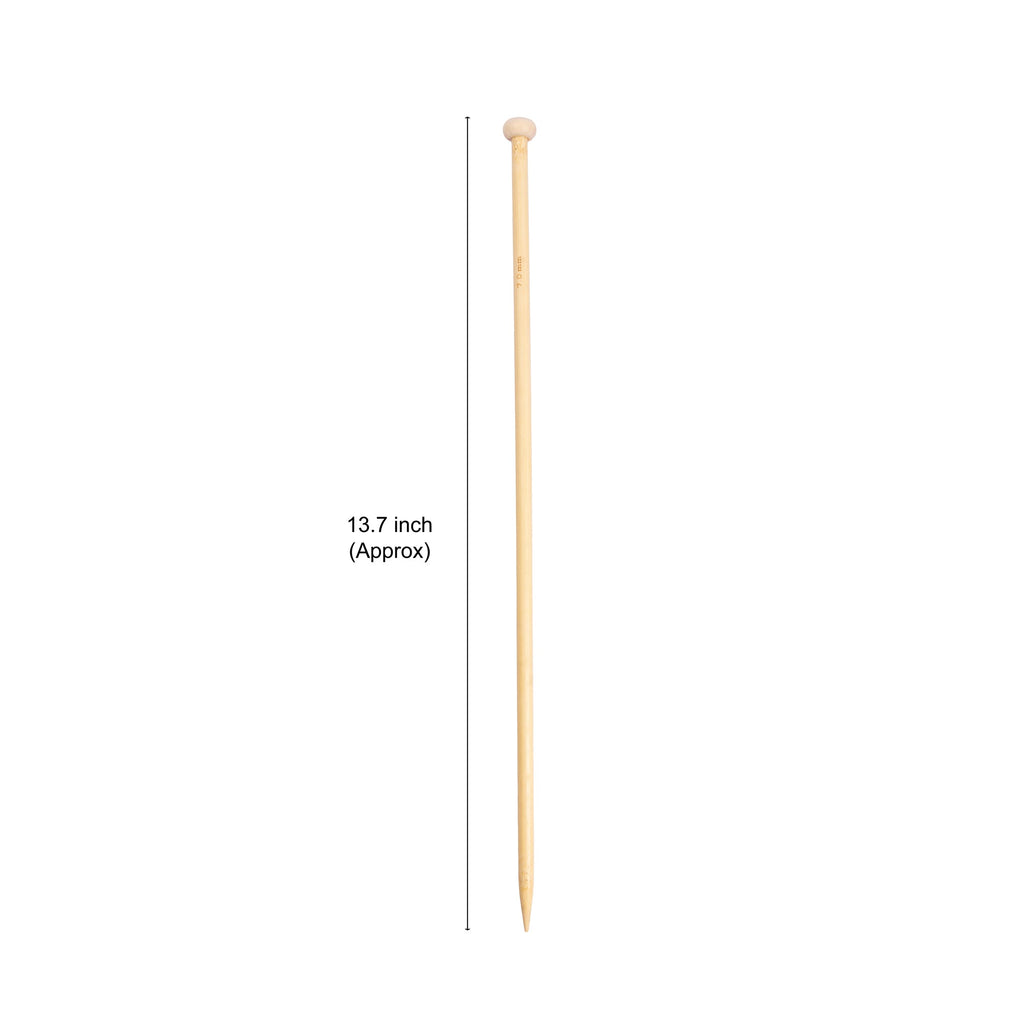 Bamboo Knitting Needles Natural 7mm X 35cm 2pc