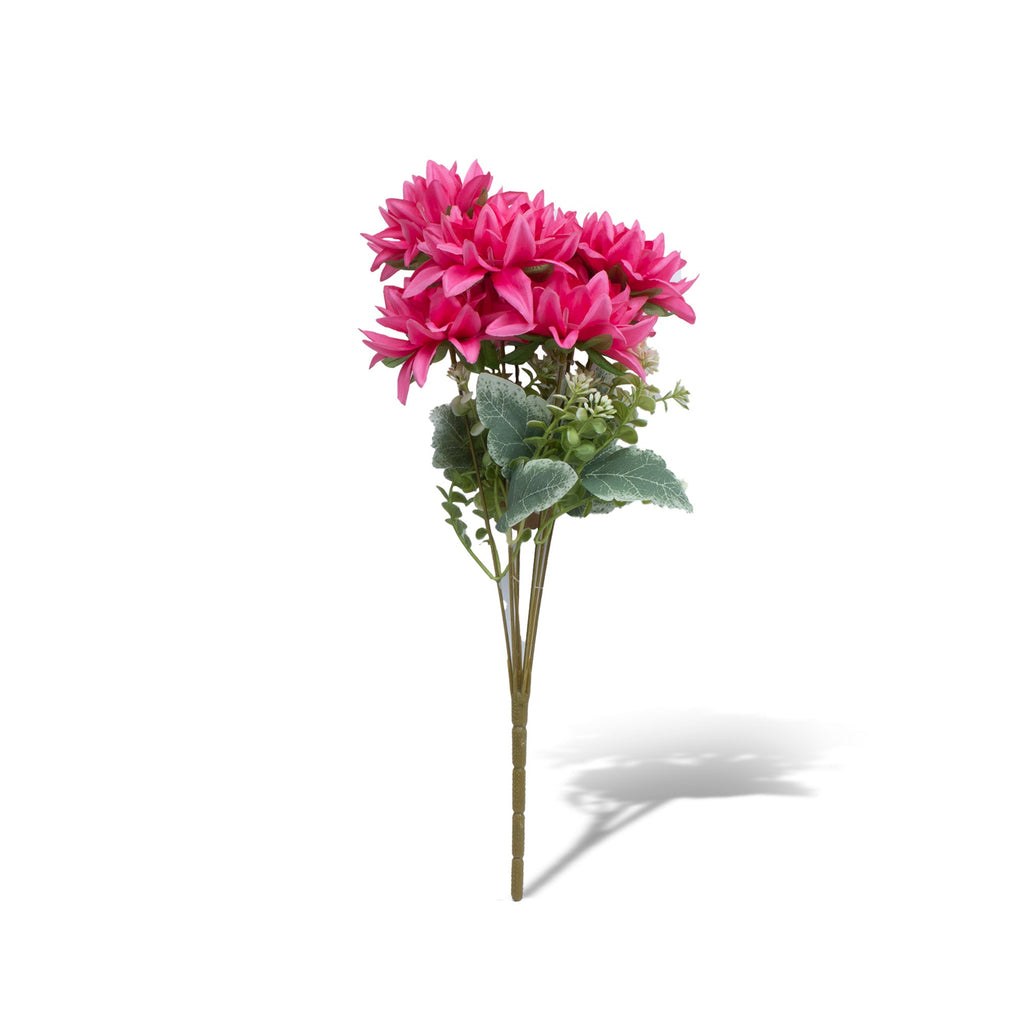 Artificial Flower Dahlia Dark Pink 17inch 1Sprig