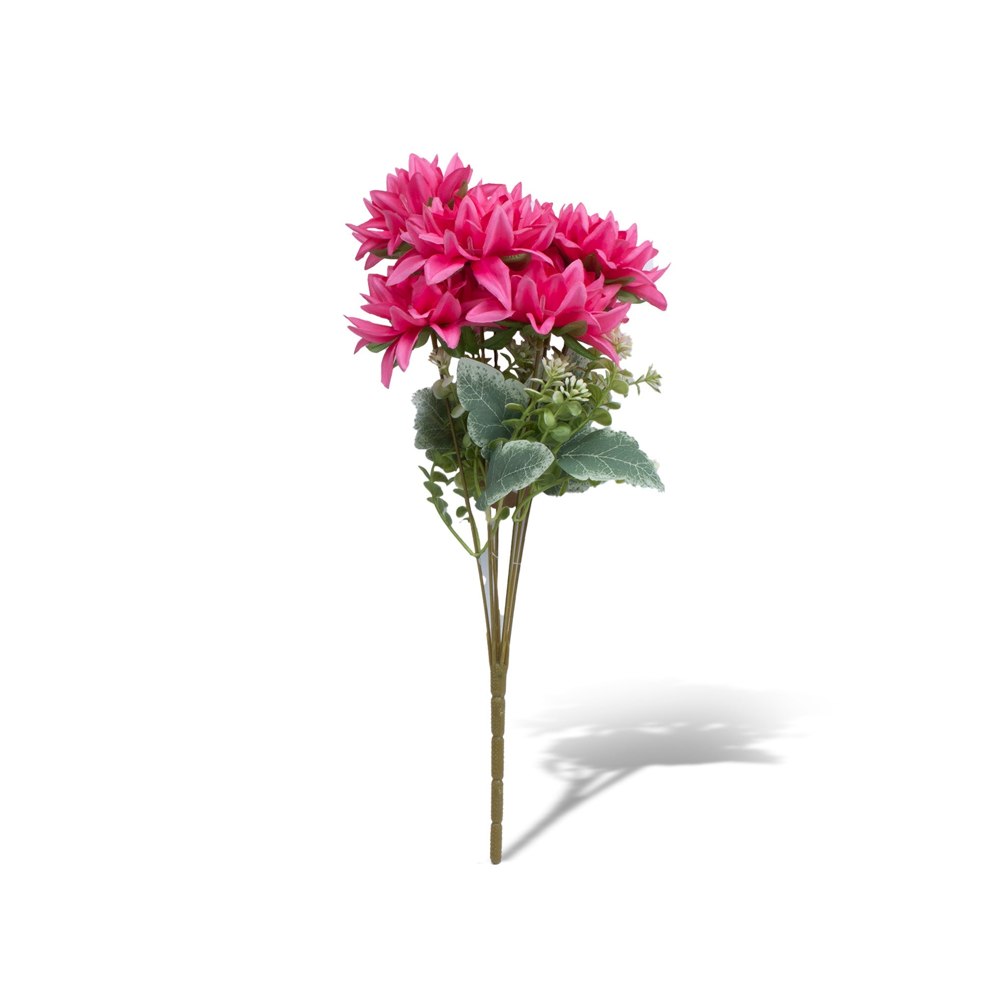 Artificial Flower Dahlia Dark Pink 17inch 1Sprig
