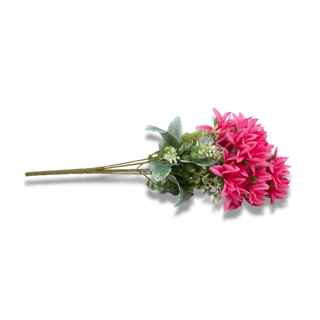 Artificial Flower Dahlia Dark Pink 17inch 1Sprig
